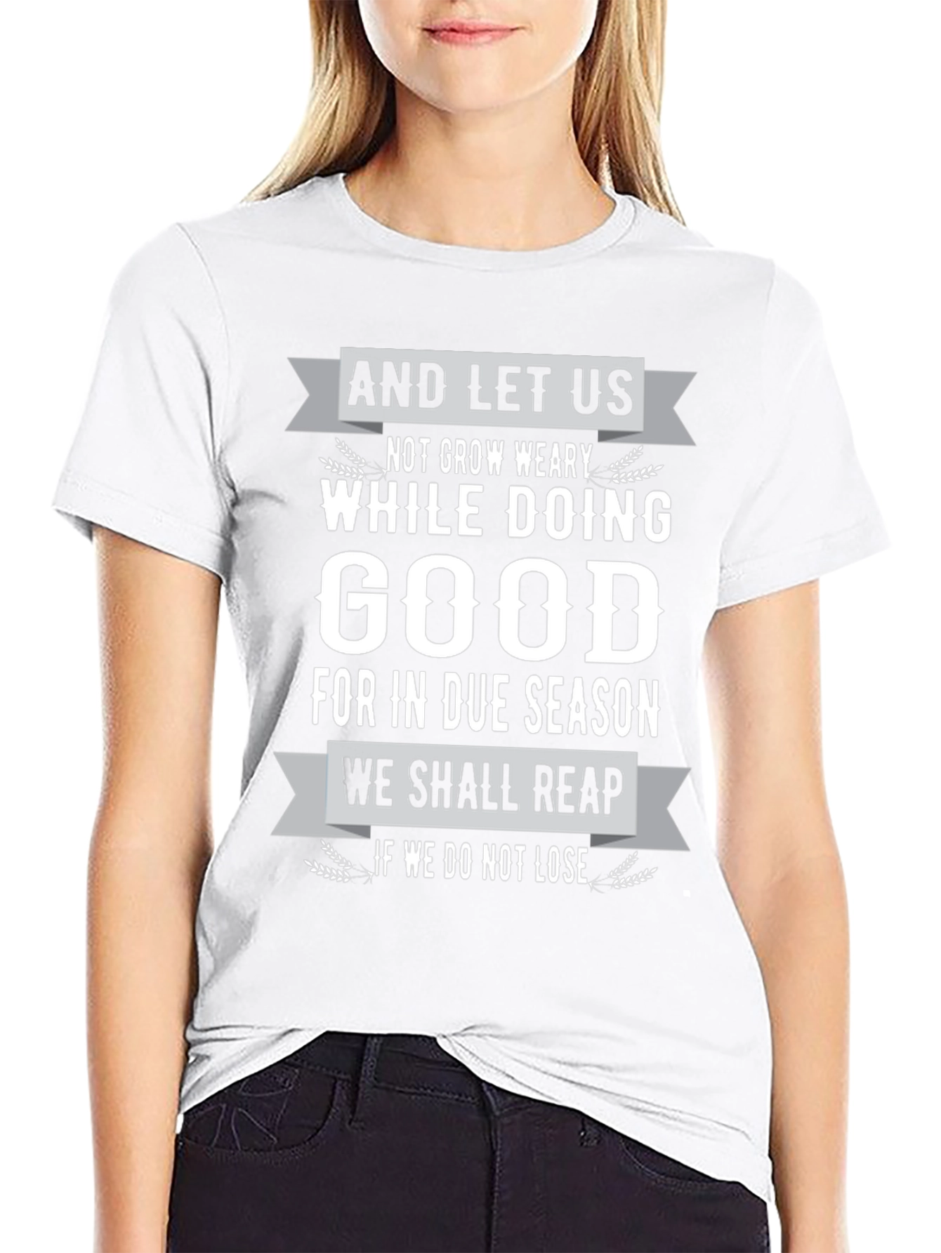 Black Inspirational 'Good' Black T-Shirt view 9