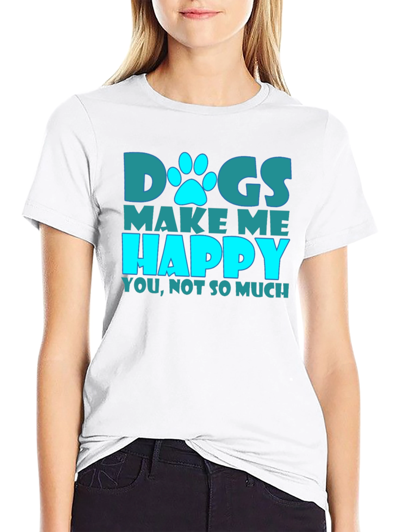 Black Dogs Make Me Happy Graphic Tee view 9