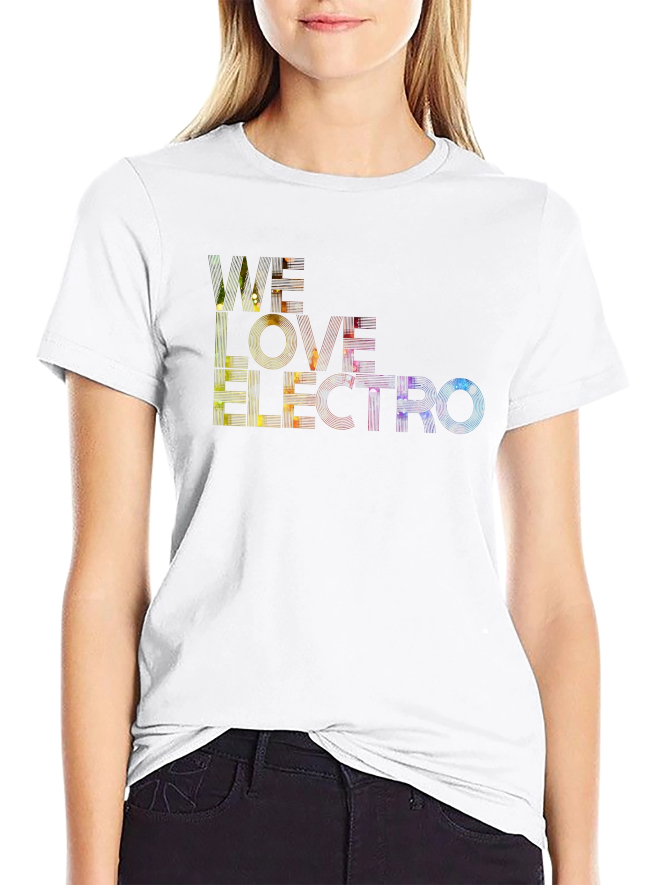 Black We Love Electro Black Graphic Tee view 9