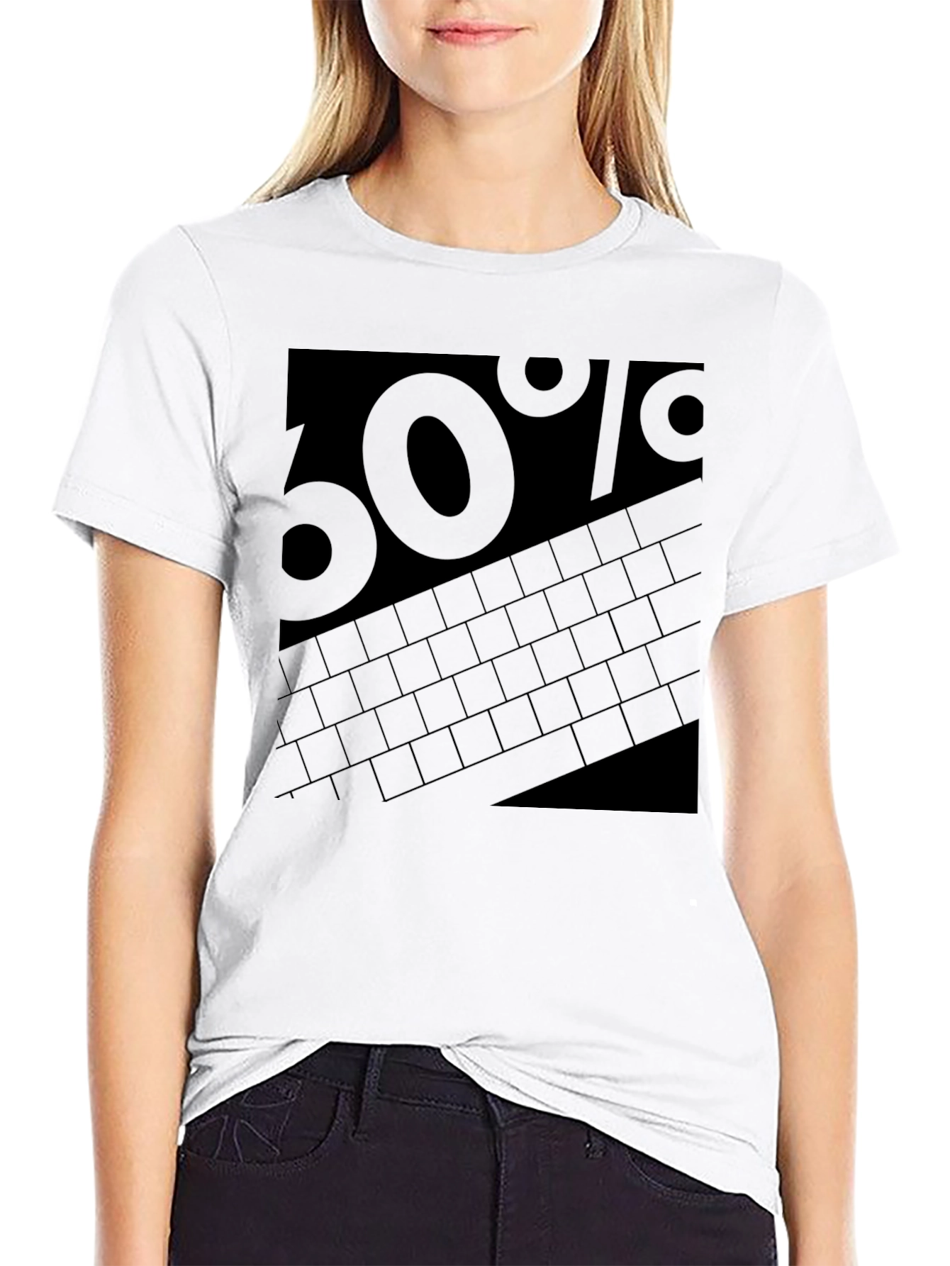 Black Men's Black "60%" Graphic T-Shirt view 9