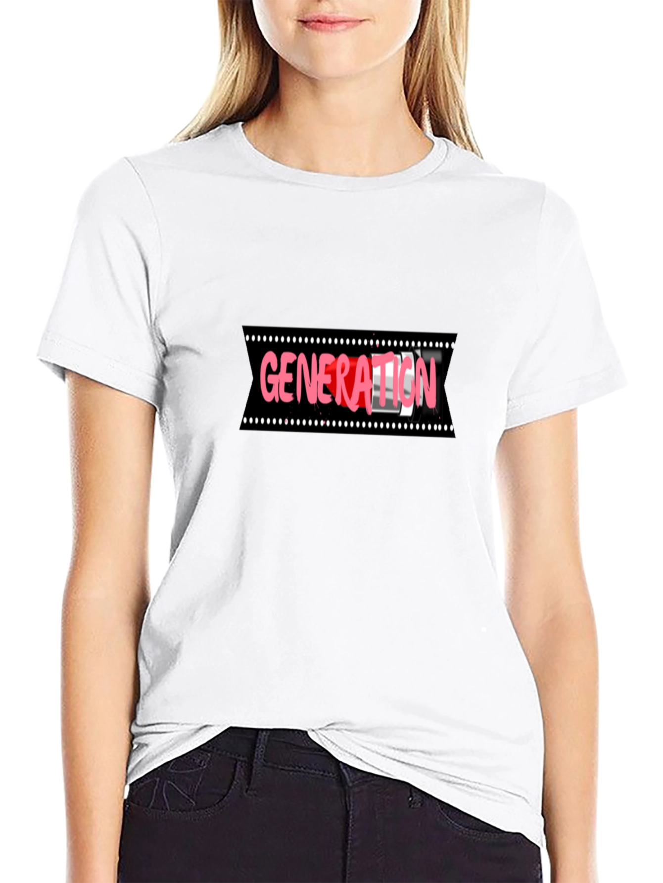 Black Generation T-Shirt - Black Crew Neck Tee view 9