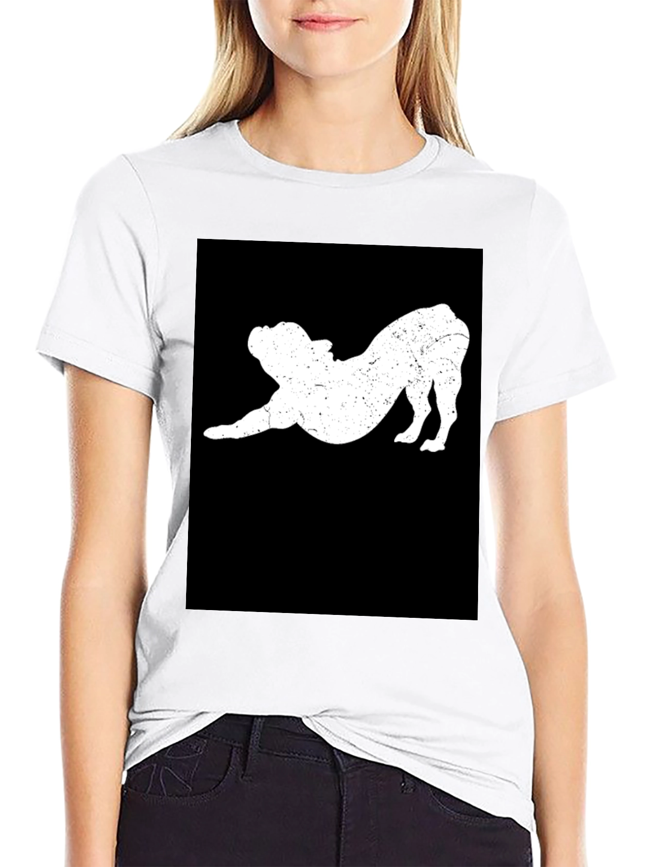 Black Bulldog Stretch Black T-Shirt - Comfort Fit view 9