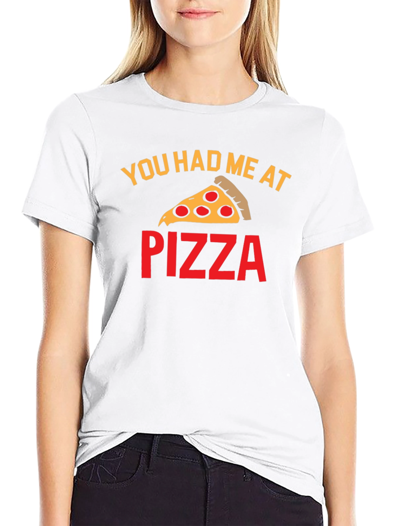 Black You Had Me At Pizza T-Shirt view 9