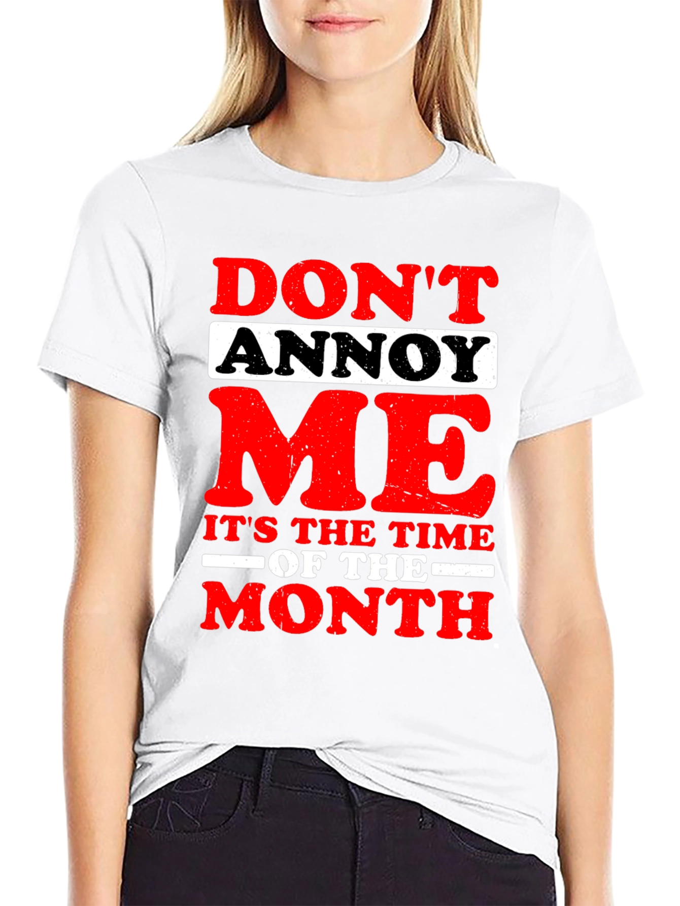 Black Funny "Don't Annoy Me" Graphic T-Shirt view 9
