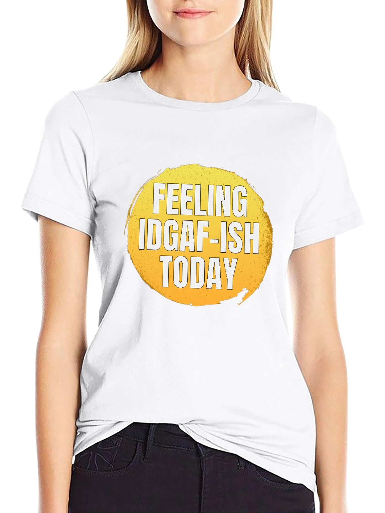 Black Feeling IDGAF-ISH Today Graphic T-Shirt view 9