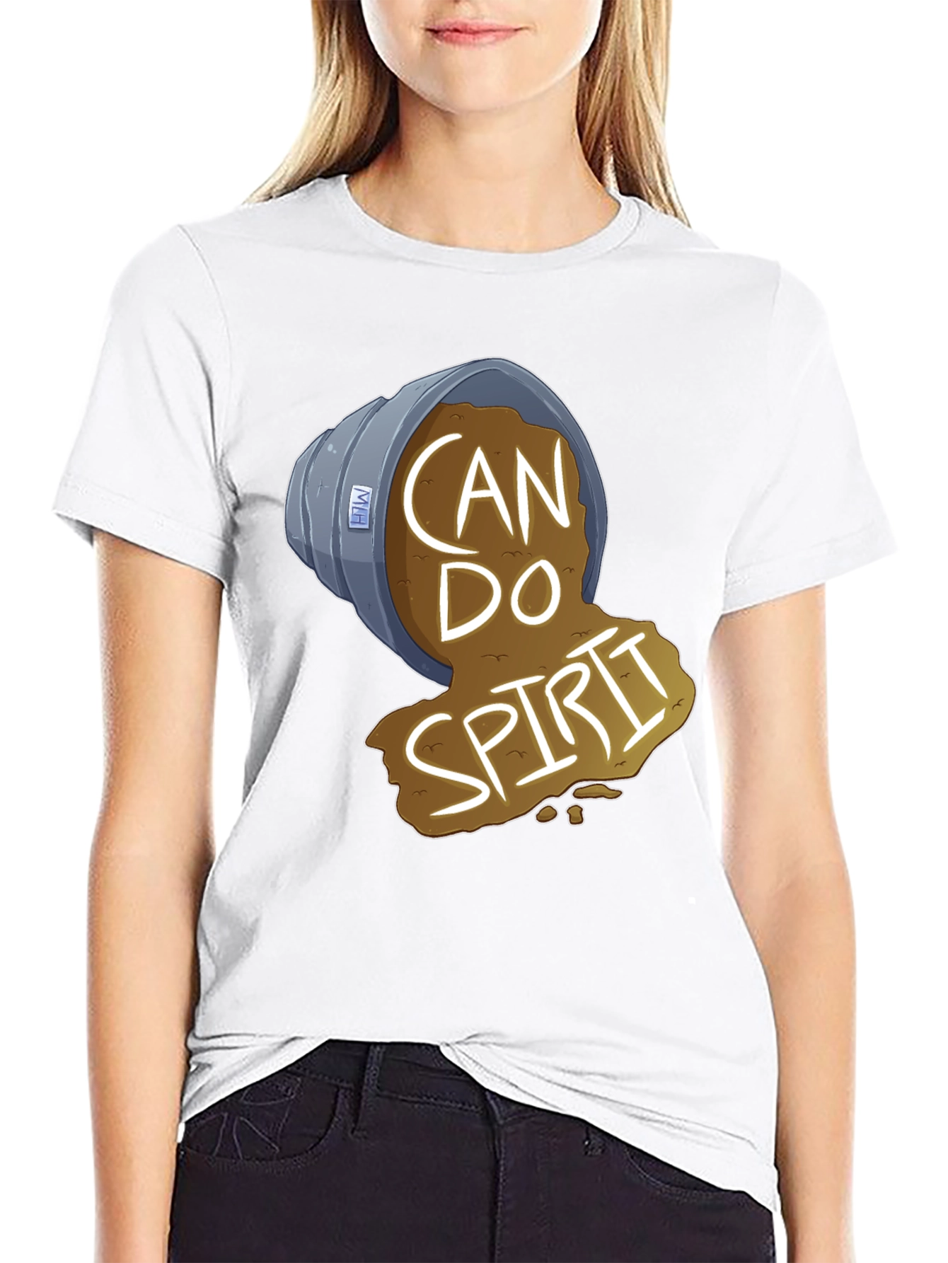 Black Can Do Spirit T-Shirt view 9