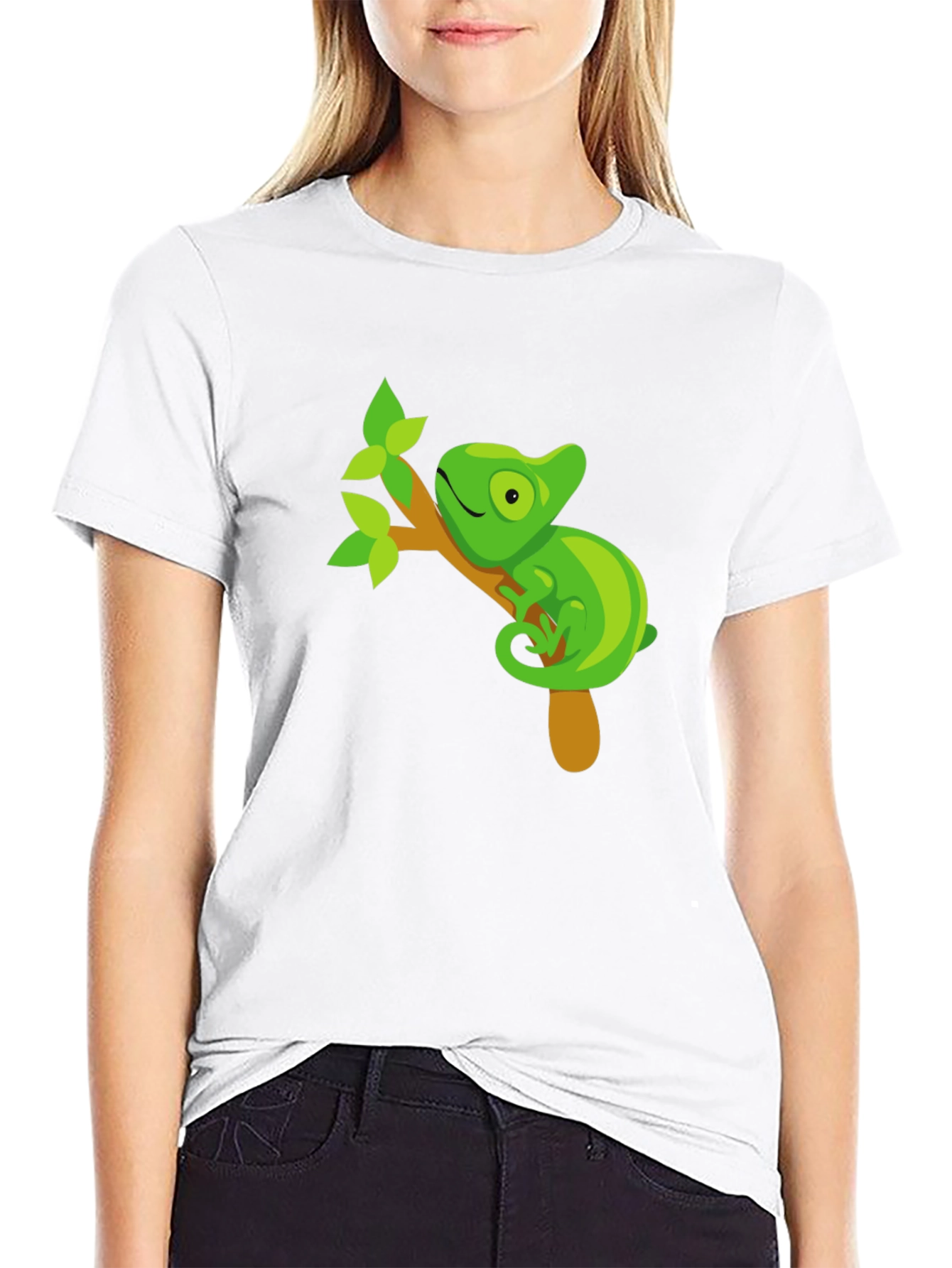 Black Chameleon Graphic T-Shirt - Black view 9