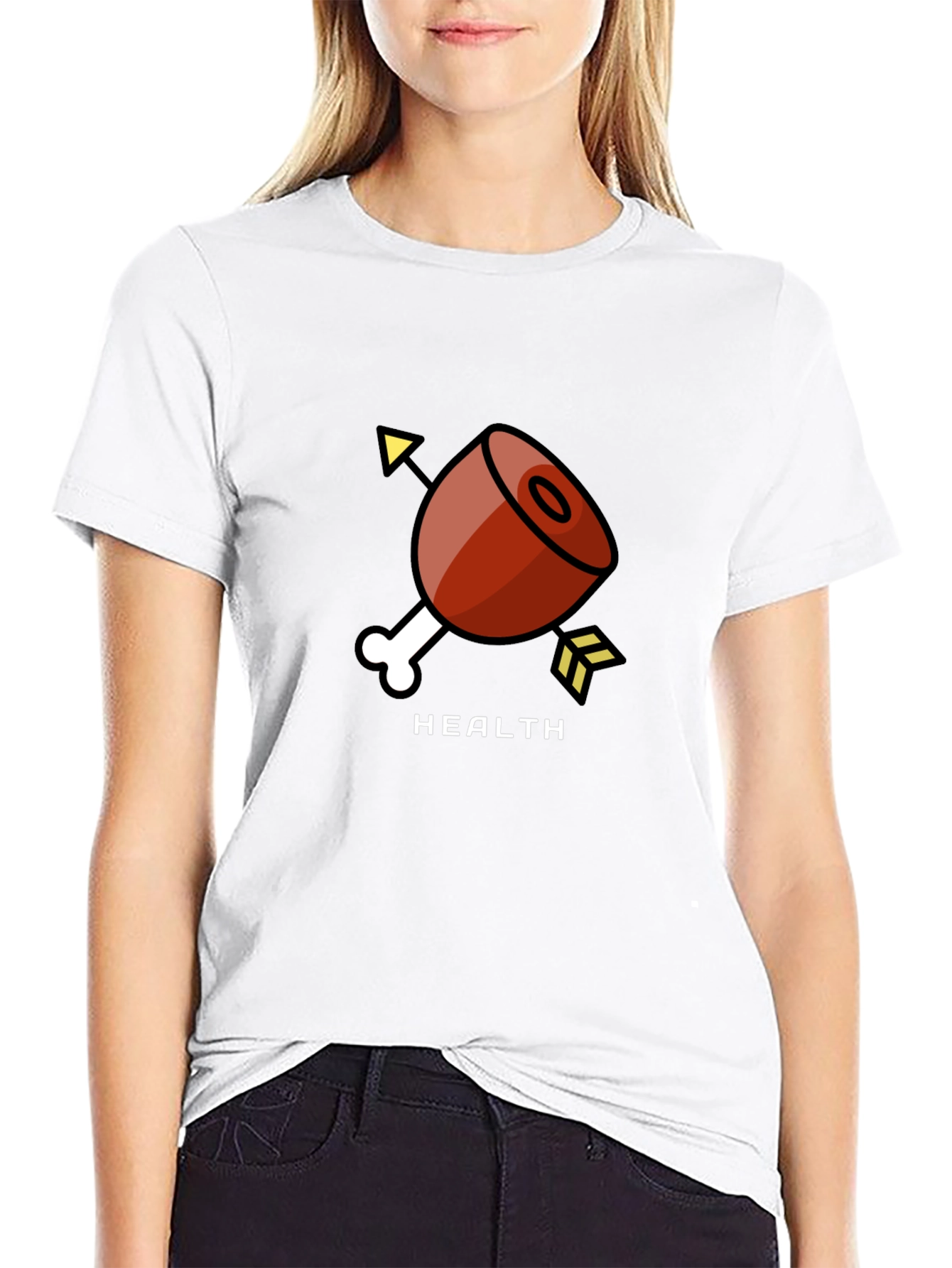 Black Health Arrow Ham T-Shirt - Unisex view 9