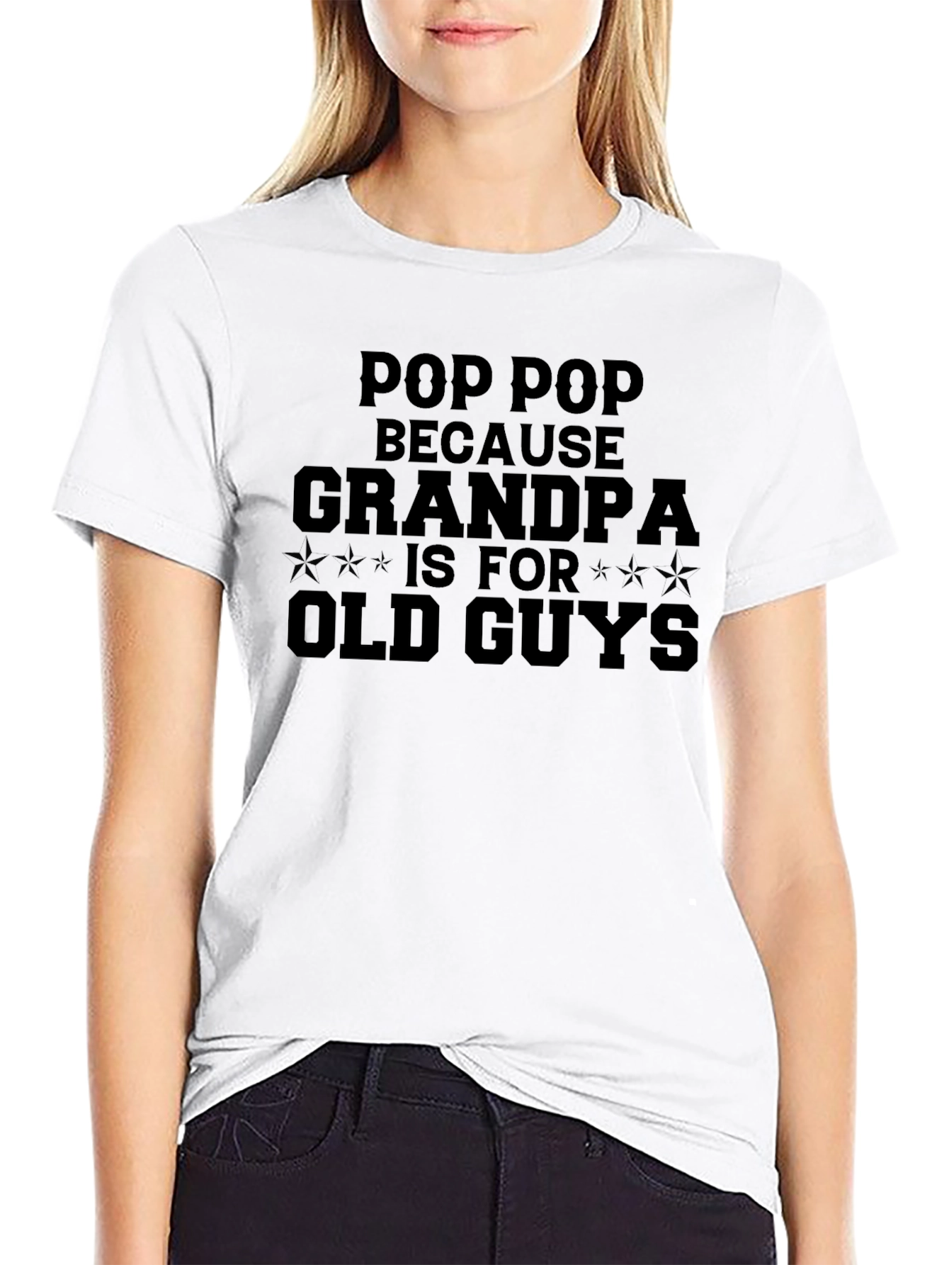 Black Pop Pop - Because Grandpa Is For Old Guys T-Shirt view 9