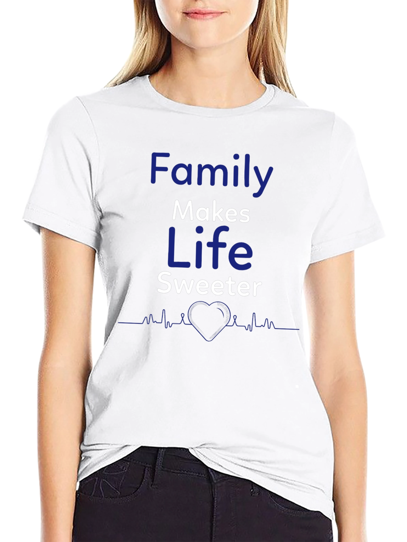 Black Family Makes Life Sweeter Black T-Shirt view 9