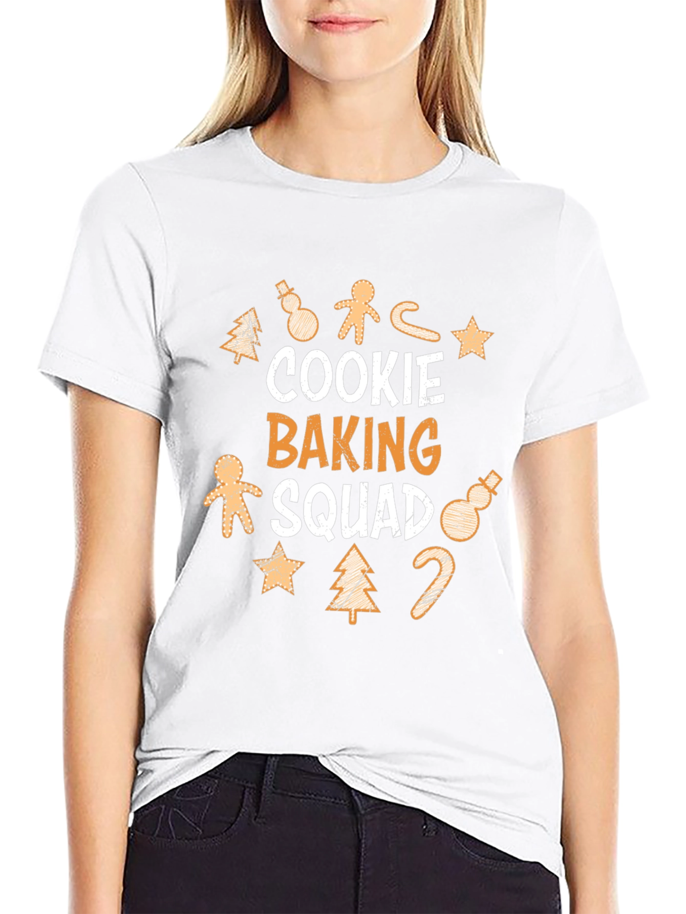 Black Cookie Baking Squad T-Shirt - Holiday Fun view 9