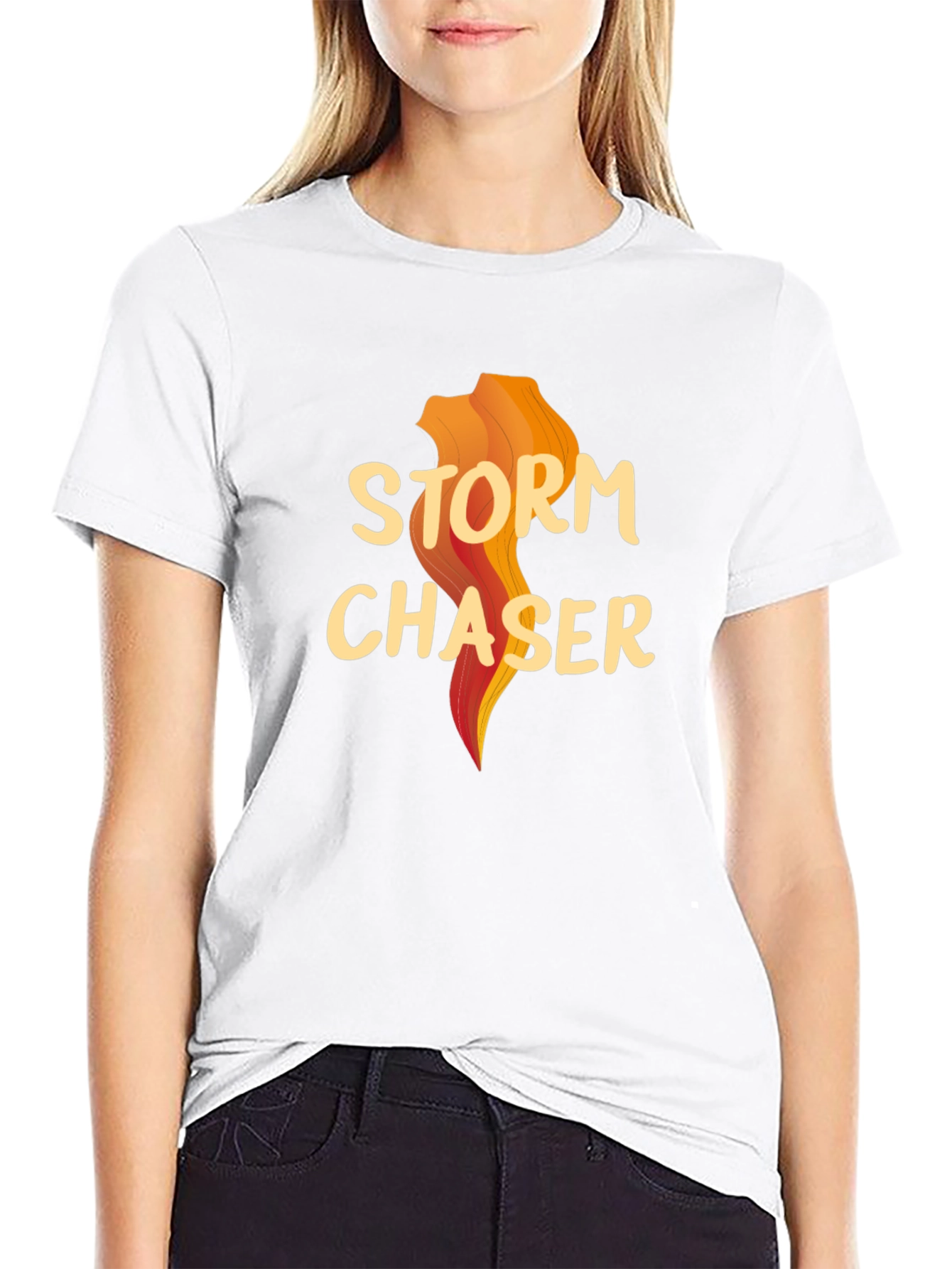 Black Storm Chaser Graphic T-Shirt - Weather Enthusiast Tee view 9