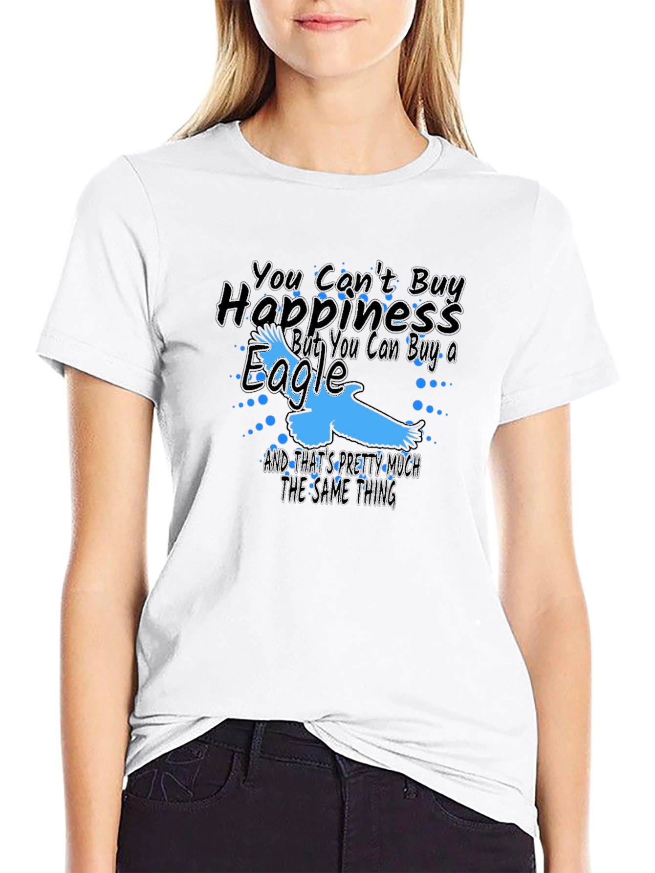 Black Eagle Happiness T-Shirt - Buy an Eagle view 9