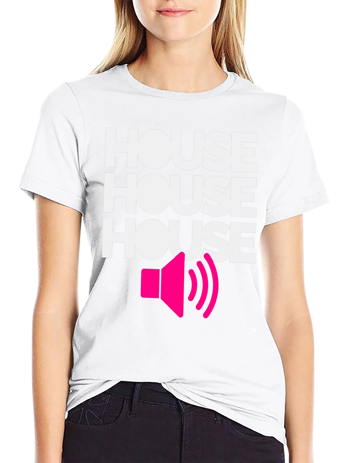 Black House Music Graphic Tee - Black Cotton view 9