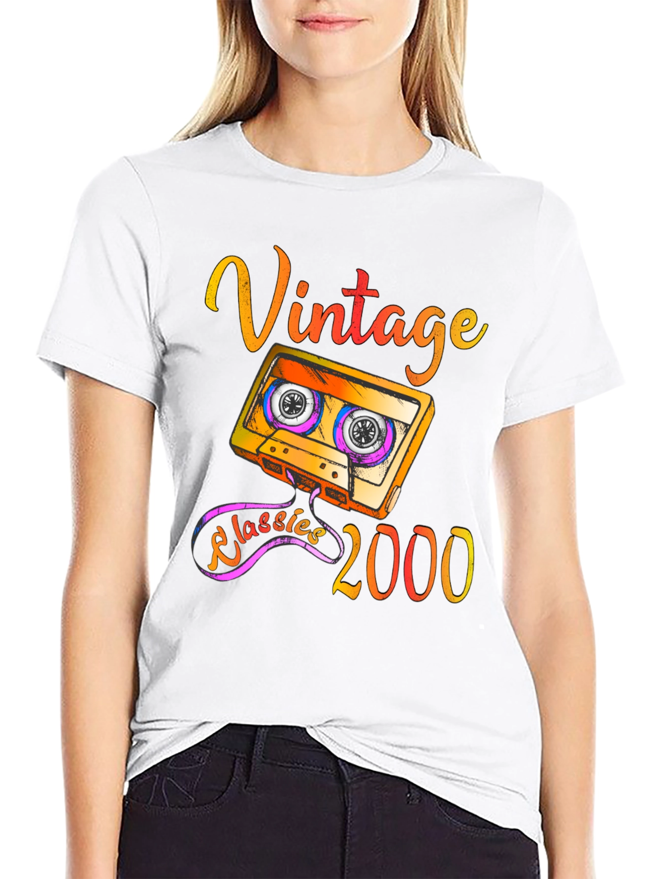 Black Vintage Classics 2000 Graphic Tee view 9
