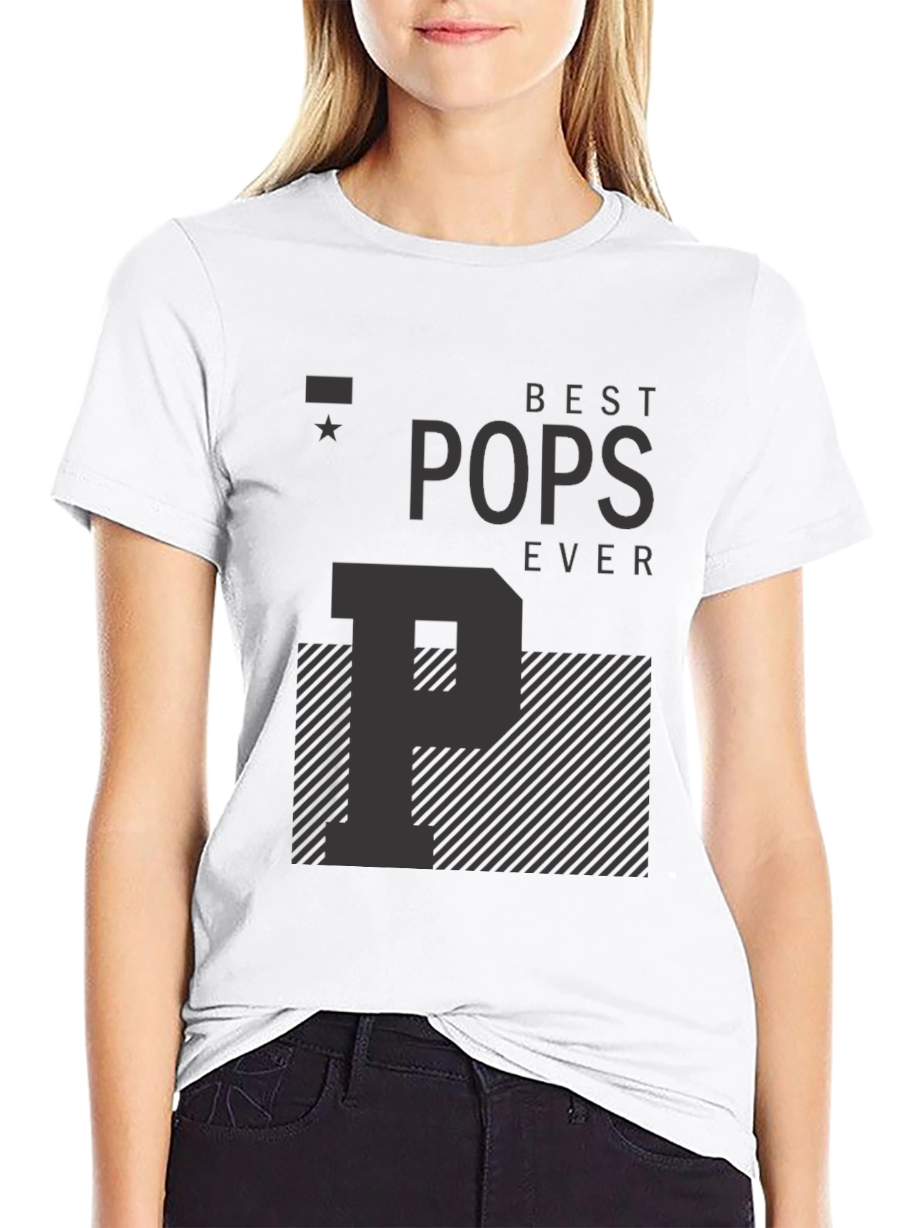 Black Best Pops Ever T-Shirt - Black Graphic Tee view 9