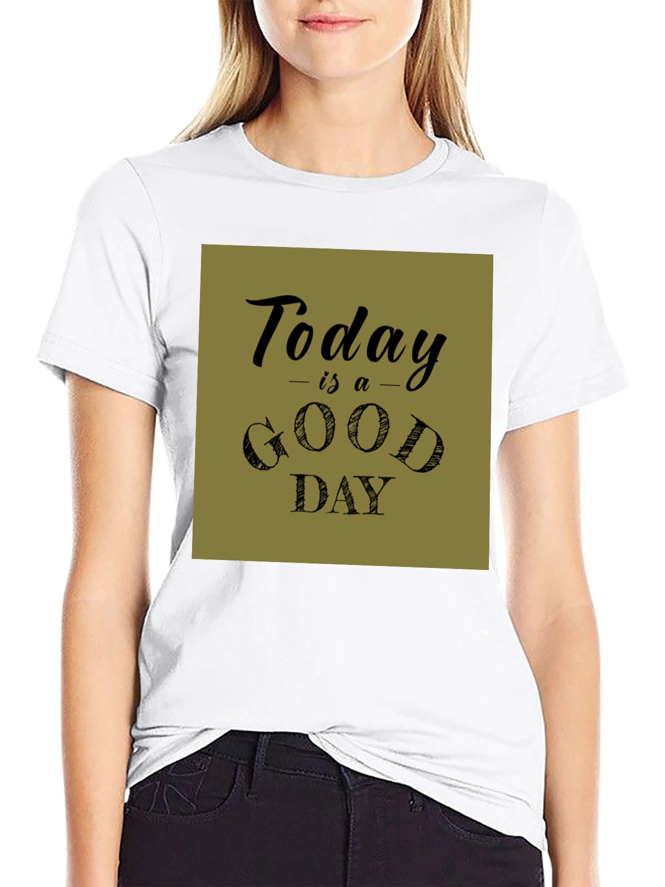 Black Today is a Good Day Graphic Tee view 9