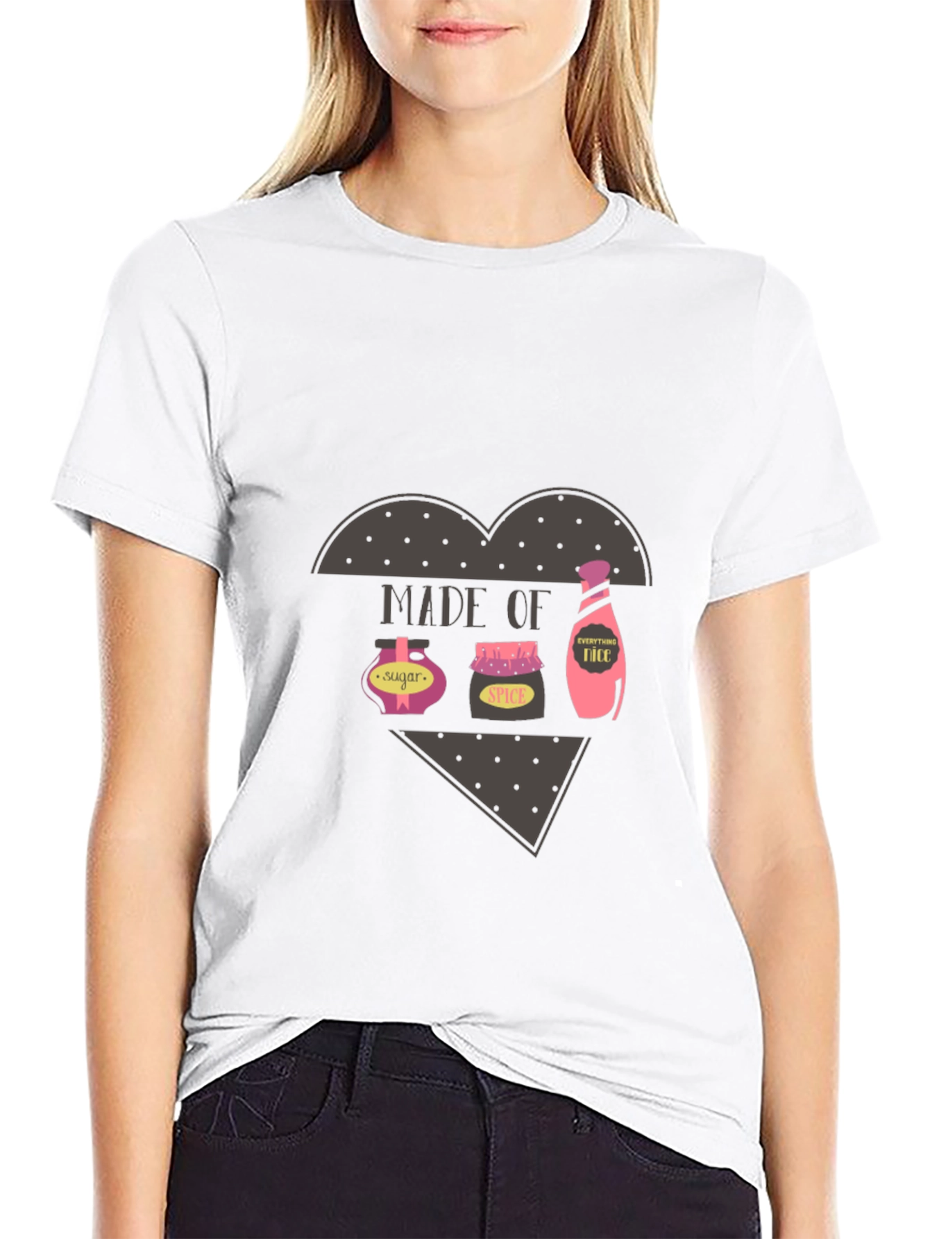 Black Made of Sugar, Spice, & Everything Nice T-Shirt view 9