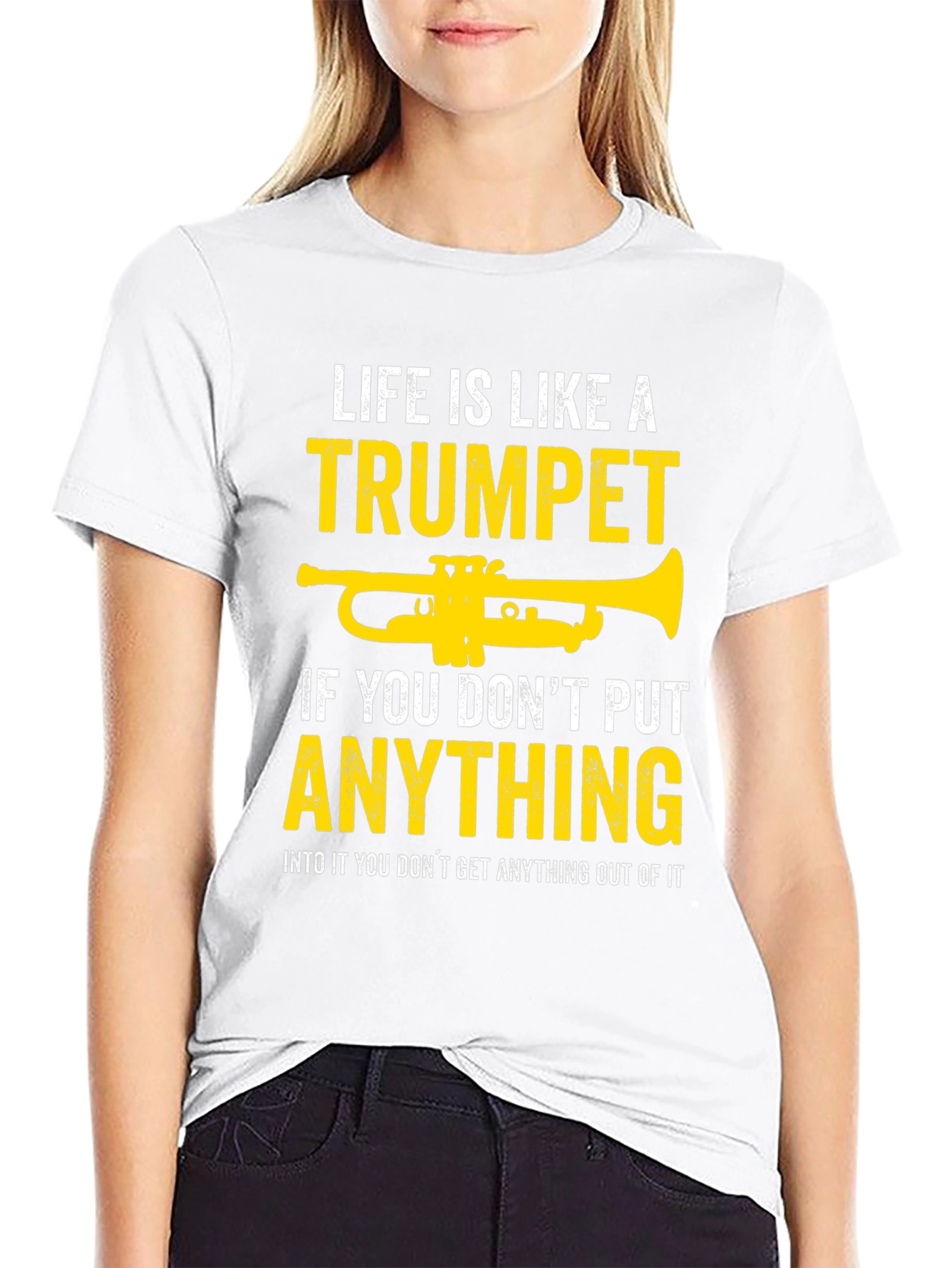 Black Life is Like a Trumpet T-Shirt view 9