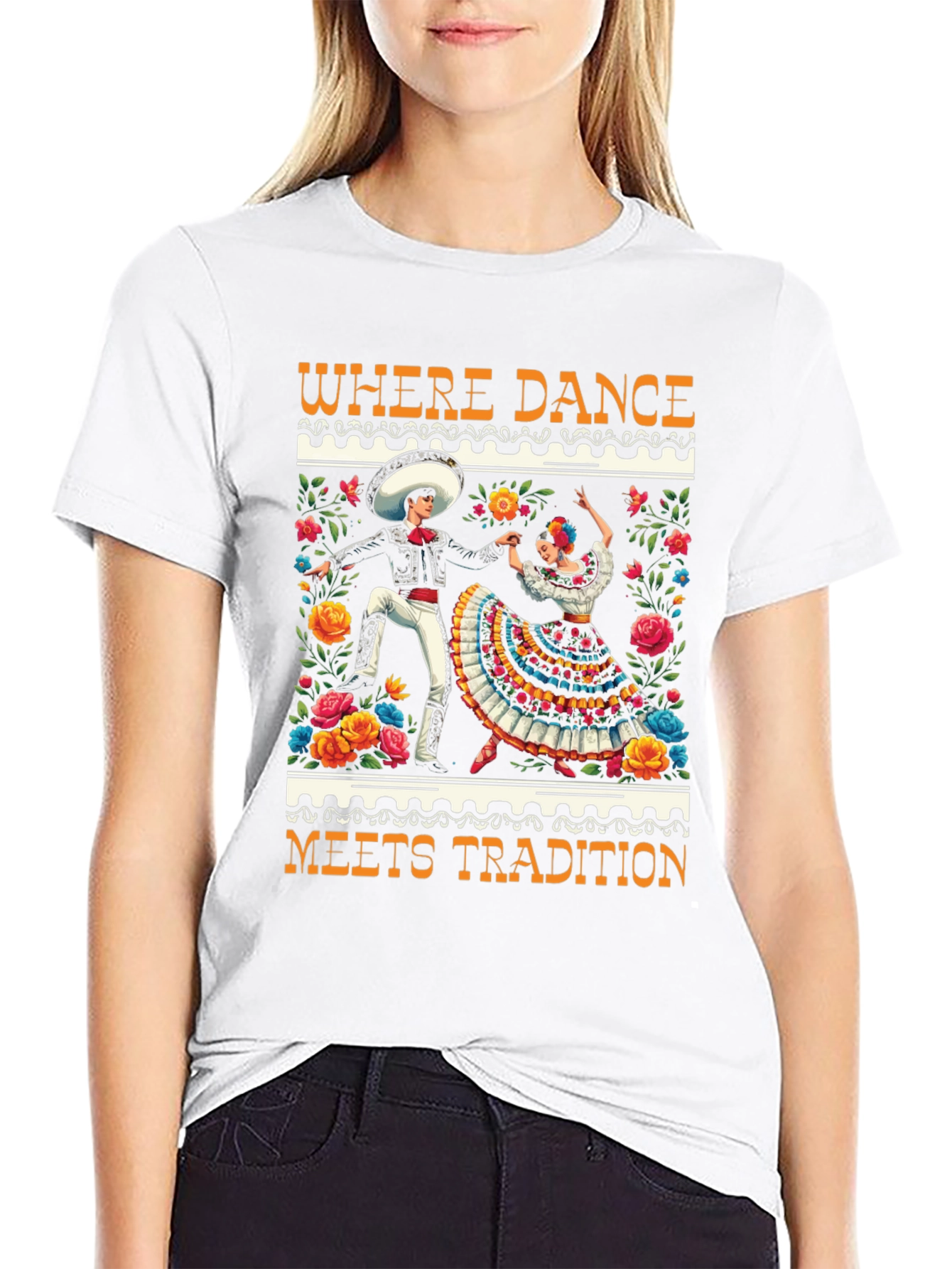 Black Where Dance Meets Tradition T-Shirt view 9