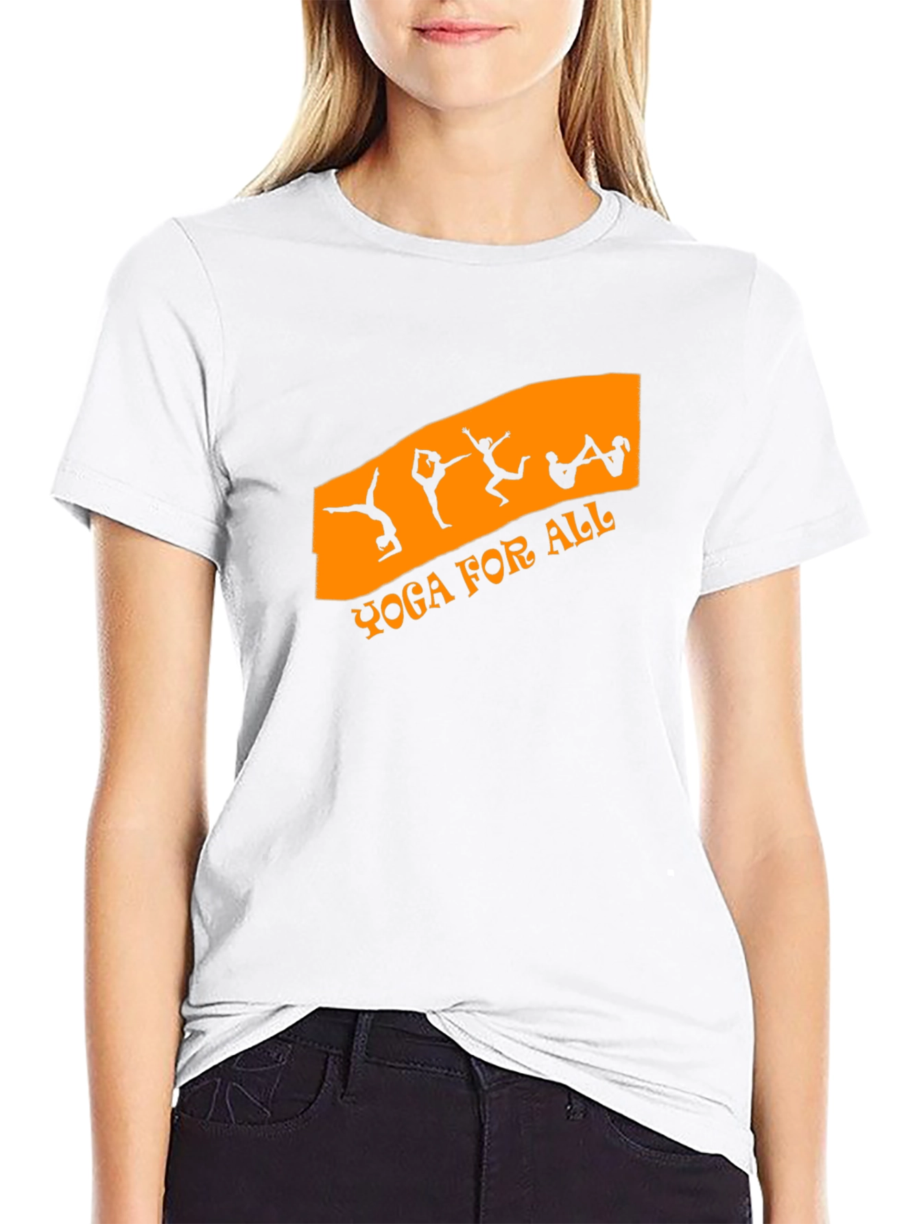 Black Yoga For All Graphic Tee - Stylish Comfort view 9