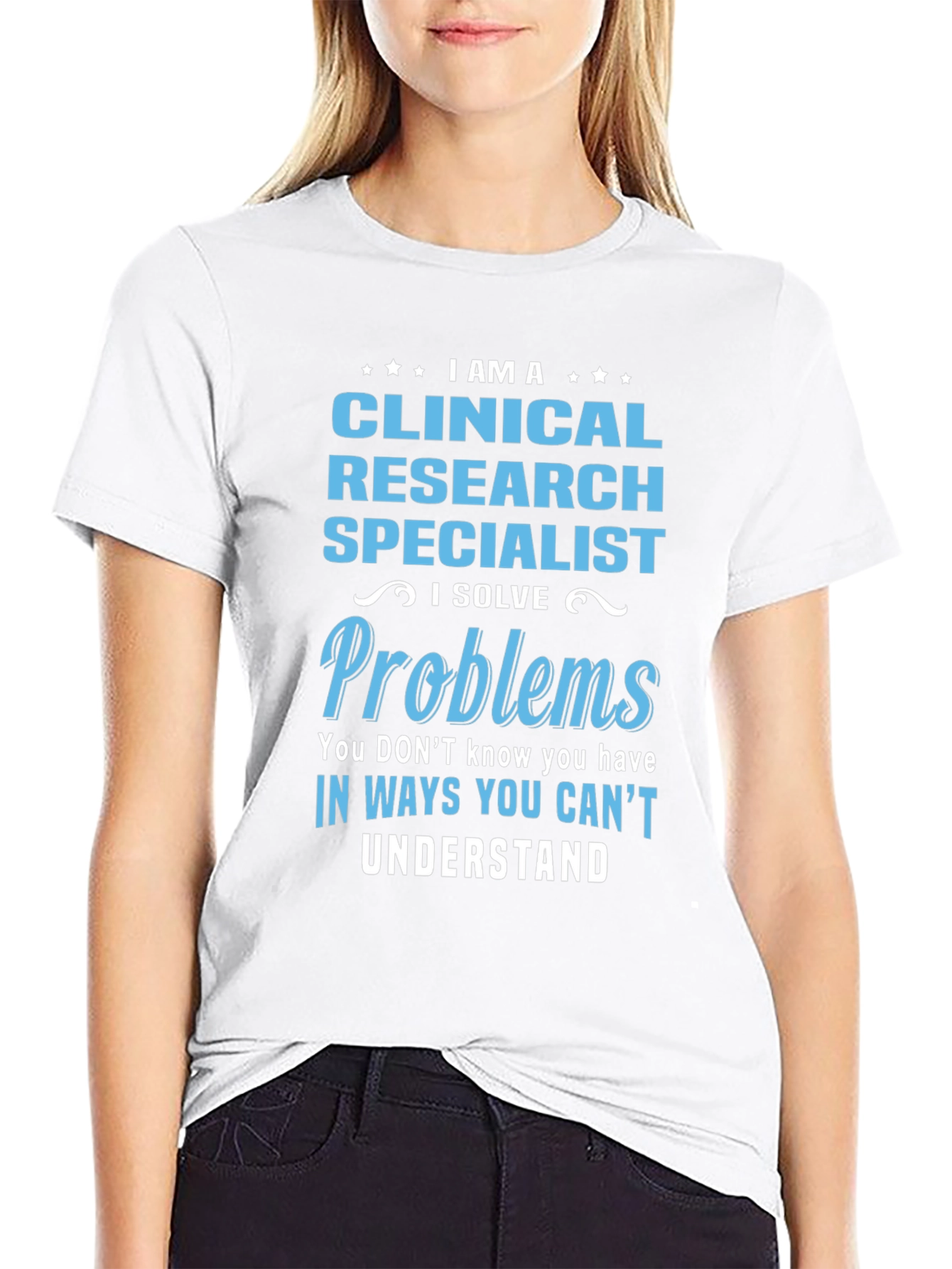 Black Clinical Research Specialist T-Shirt view 9
