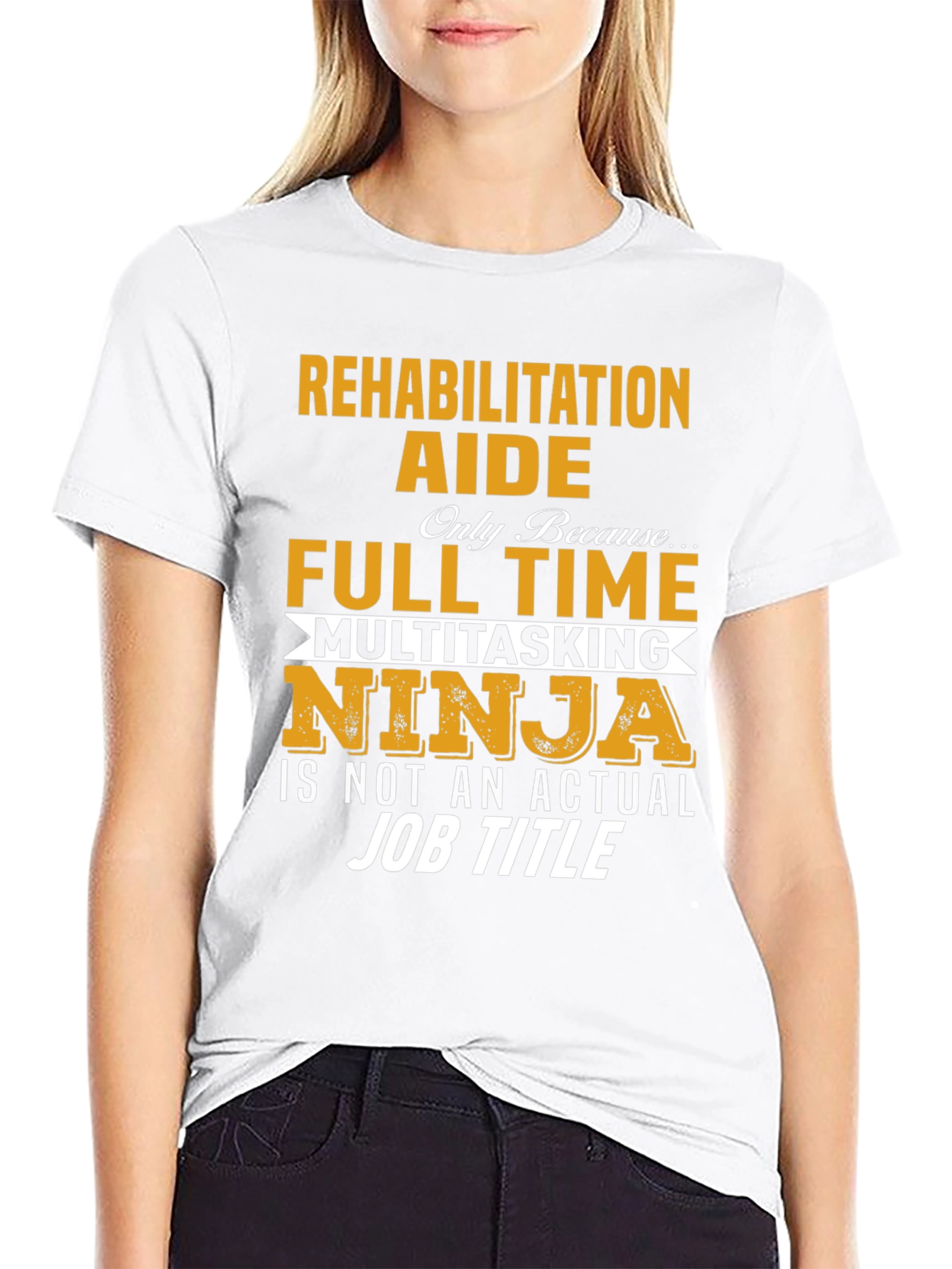 Black Rehabilitation Aide T-Shirt - Multitasking Ninja view 9