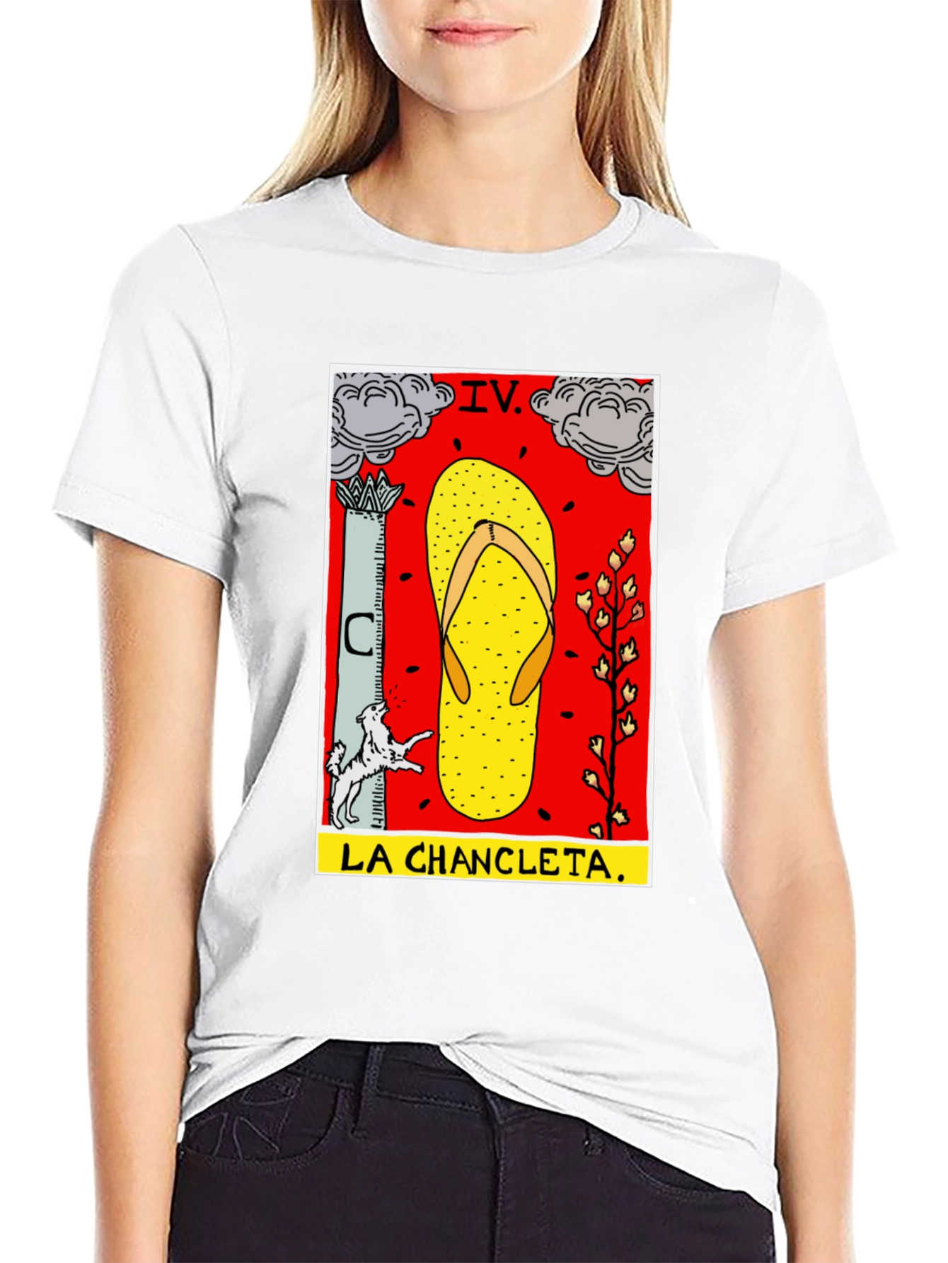 Black La Chanclata Graphic Tee view 9