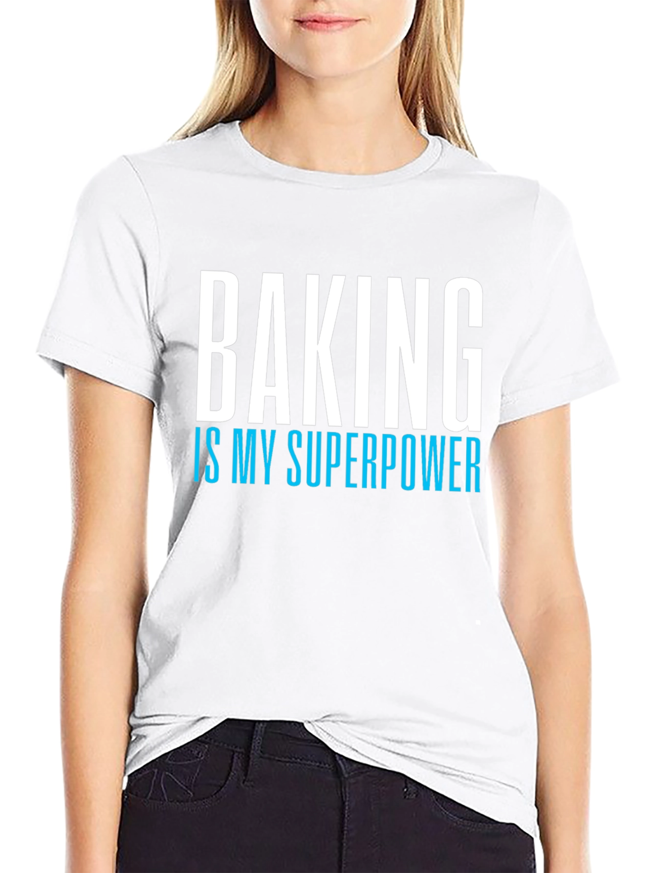 Black Baking is My Superpower Graphic Tee view 9