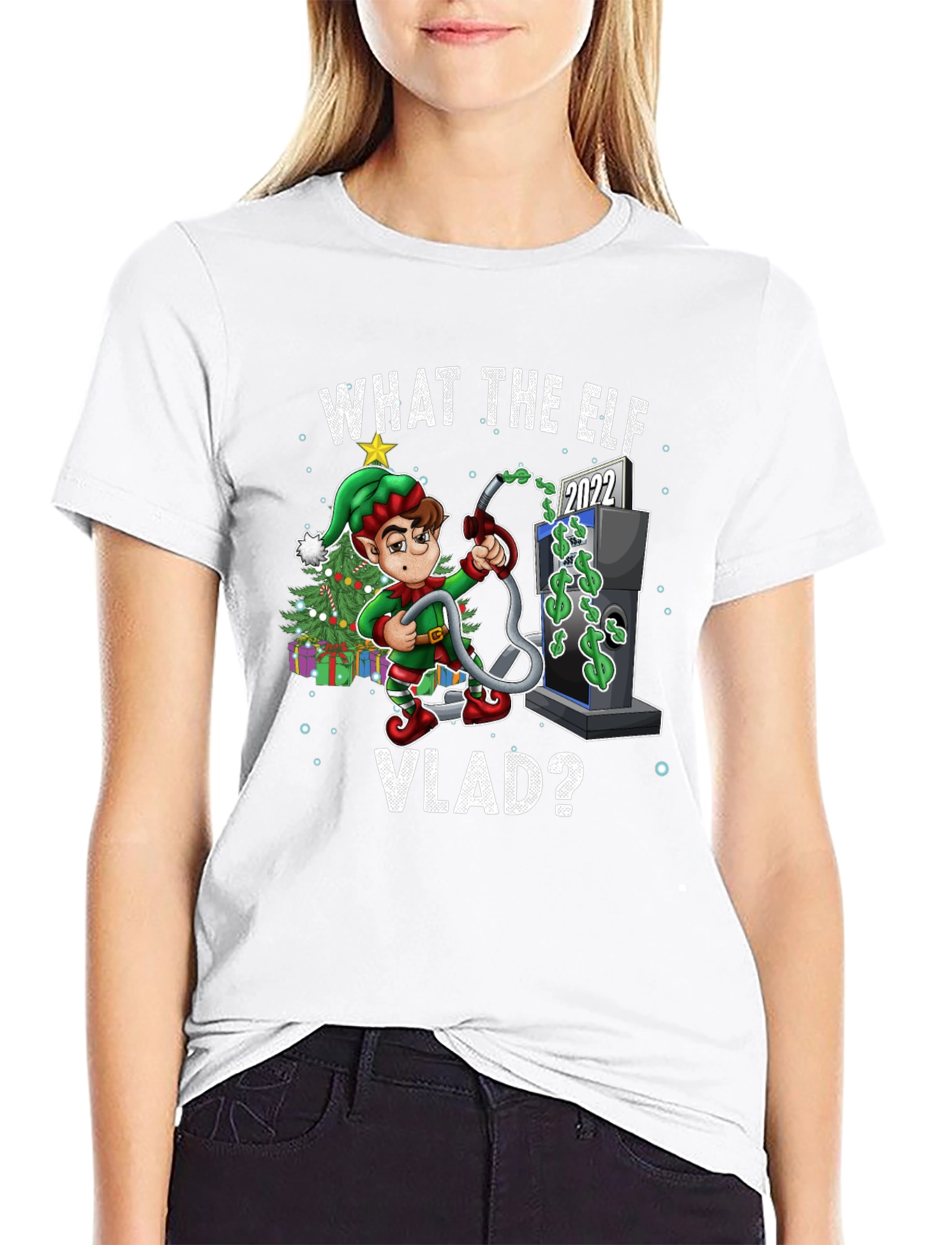 Black What the Elf VLAD T-Shirt view 9