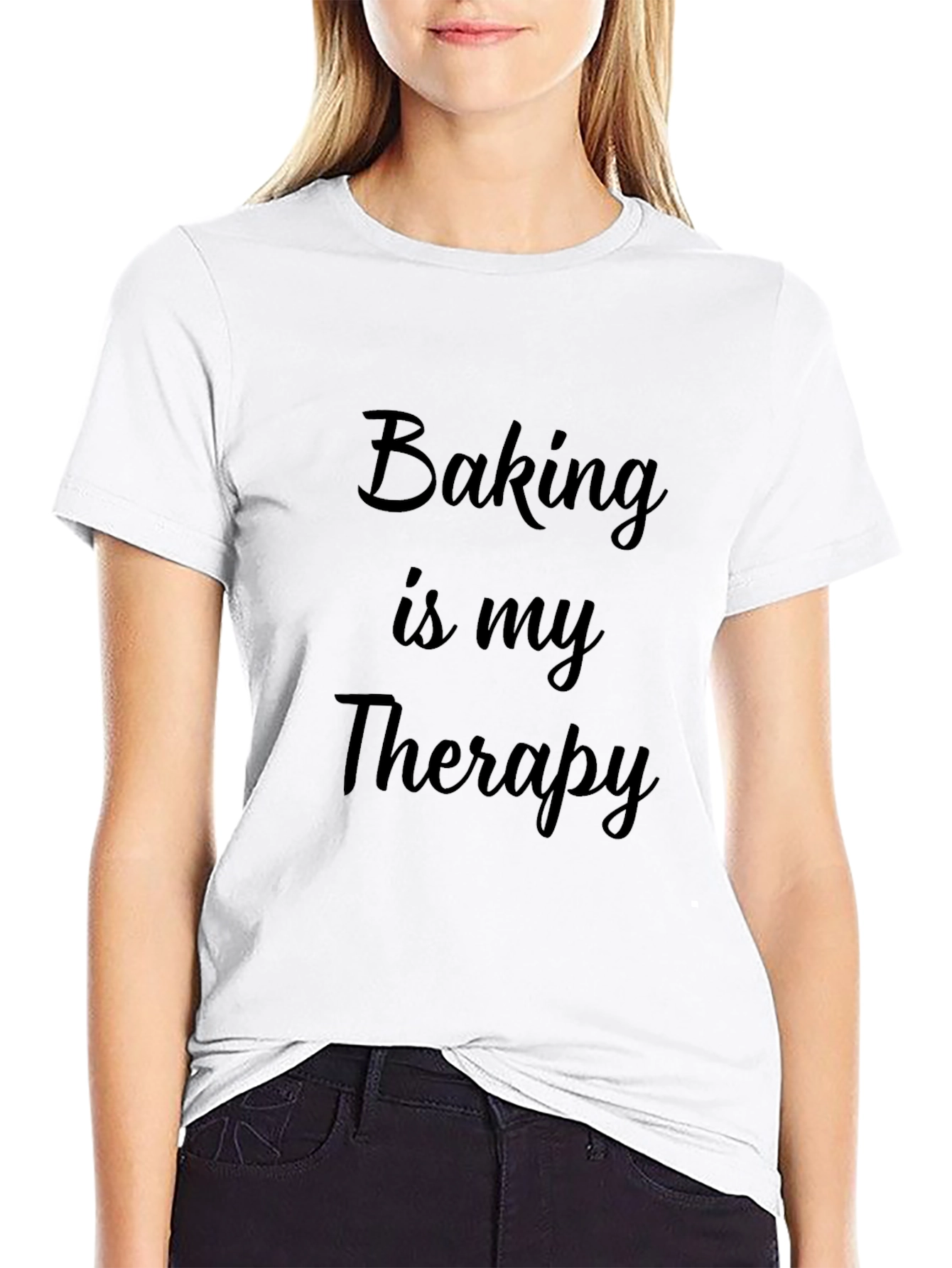 Black Baking is My Therapy Graphic Tee view 9