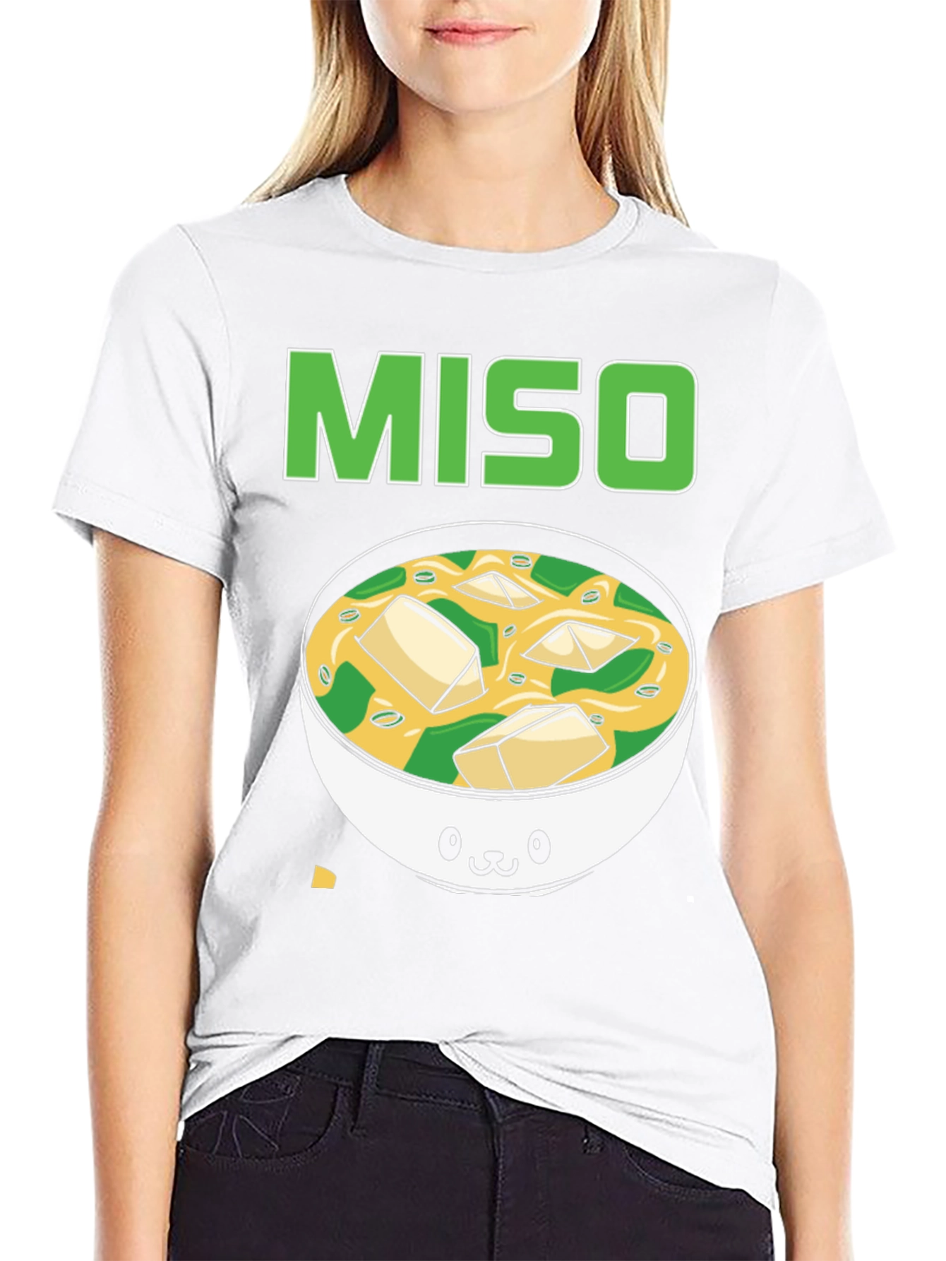 Black Miso Soup Cute Kawaii T-Shirt view 9