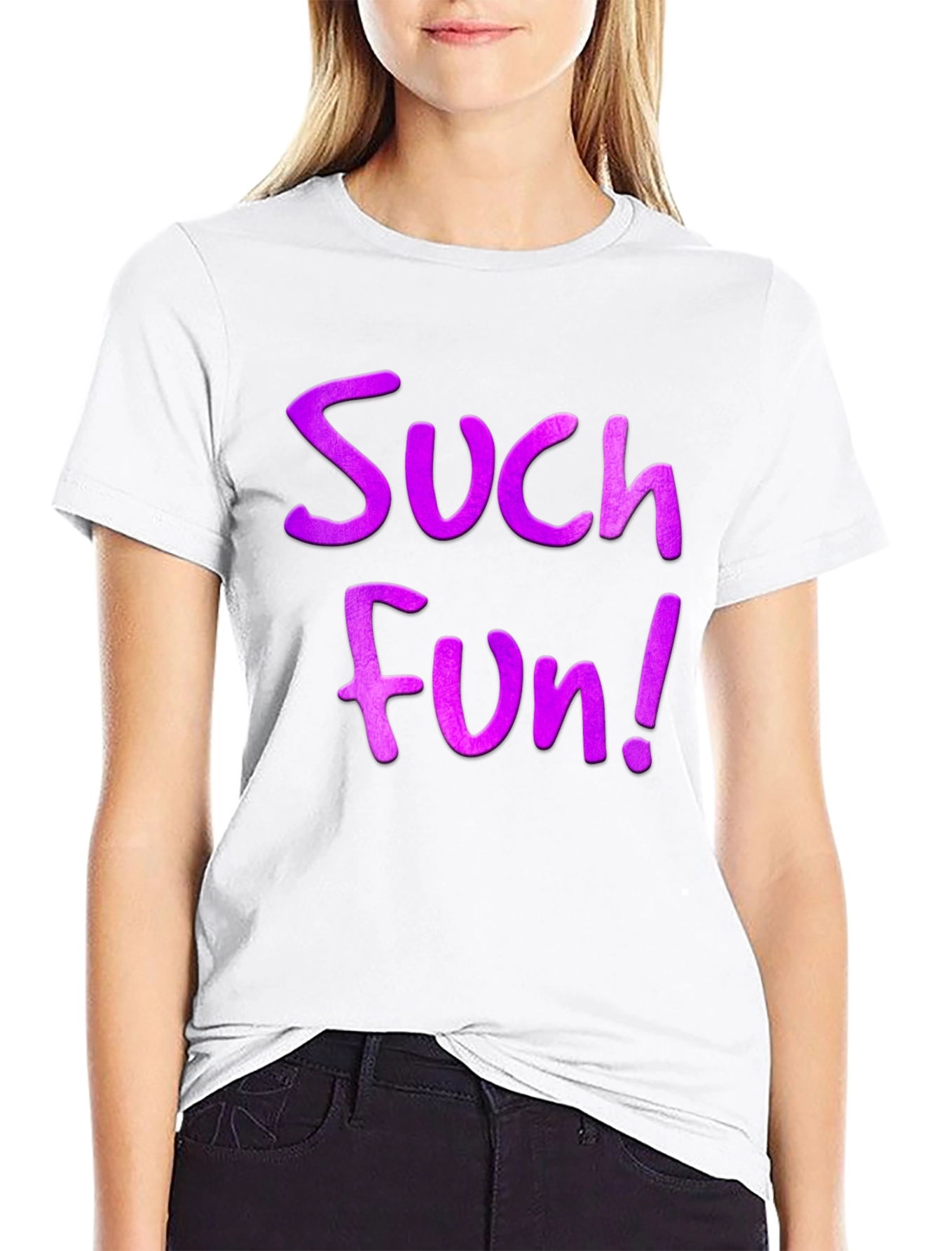 Black Such Fun! Graphic Novelty T-Shirt view 9