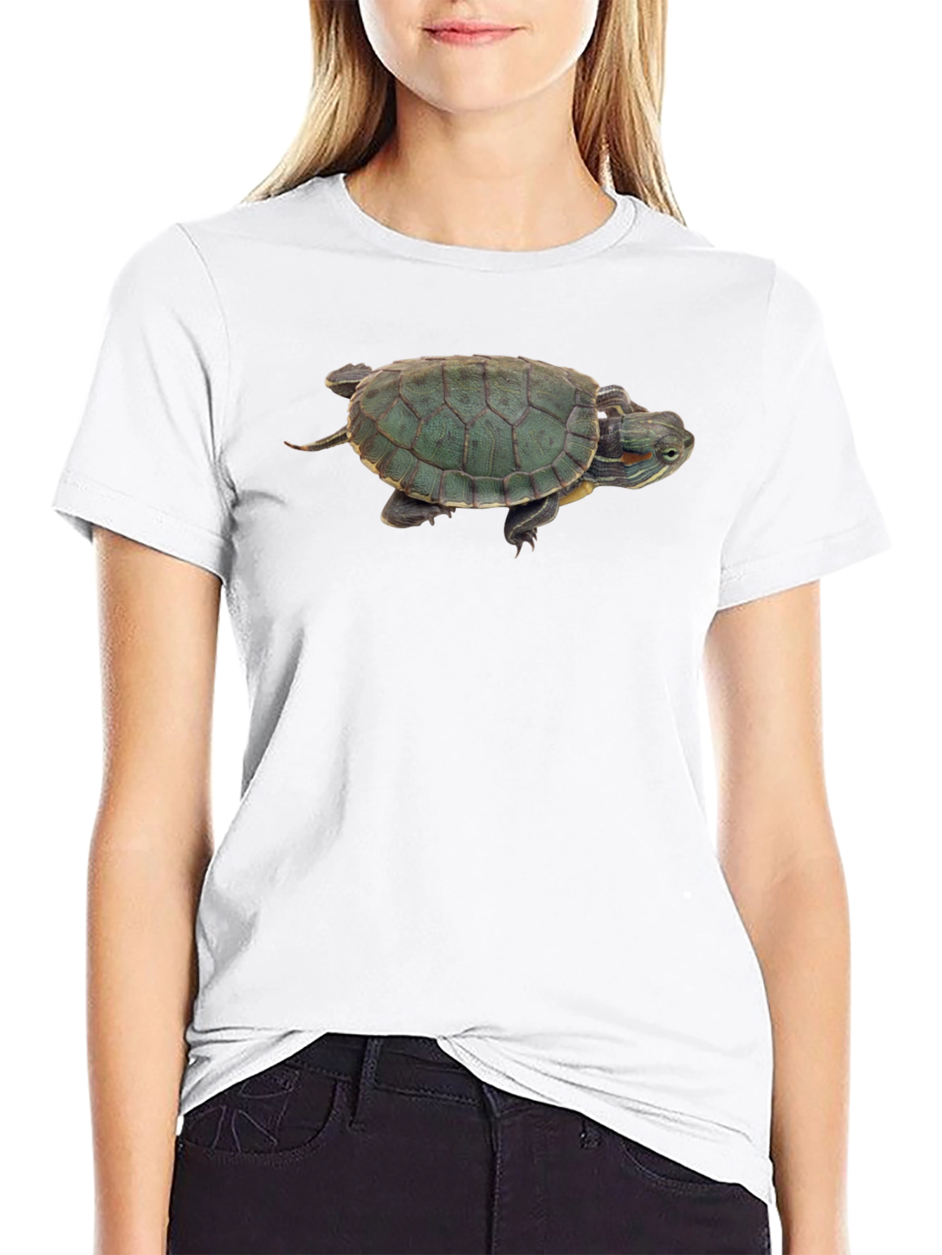 Black Turtle Graphic Black T-Shirt view 9