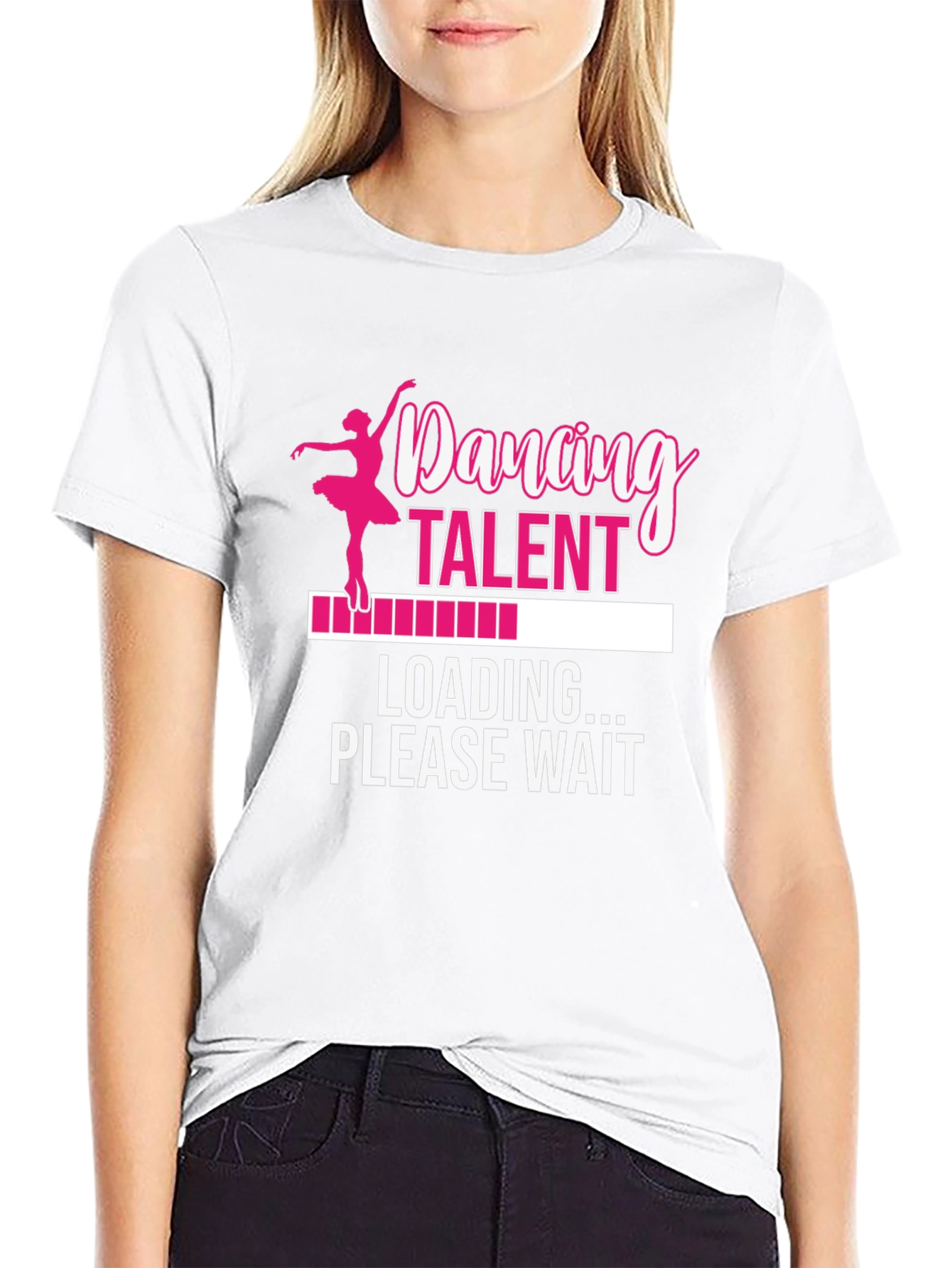Black Dancing Talent Loading T-Shirt view 9