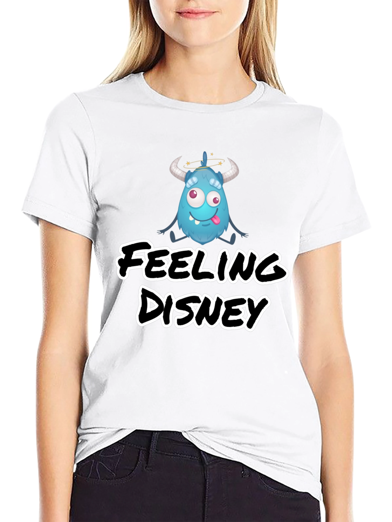 Black Feeling Disney Black T-Shirt view 9