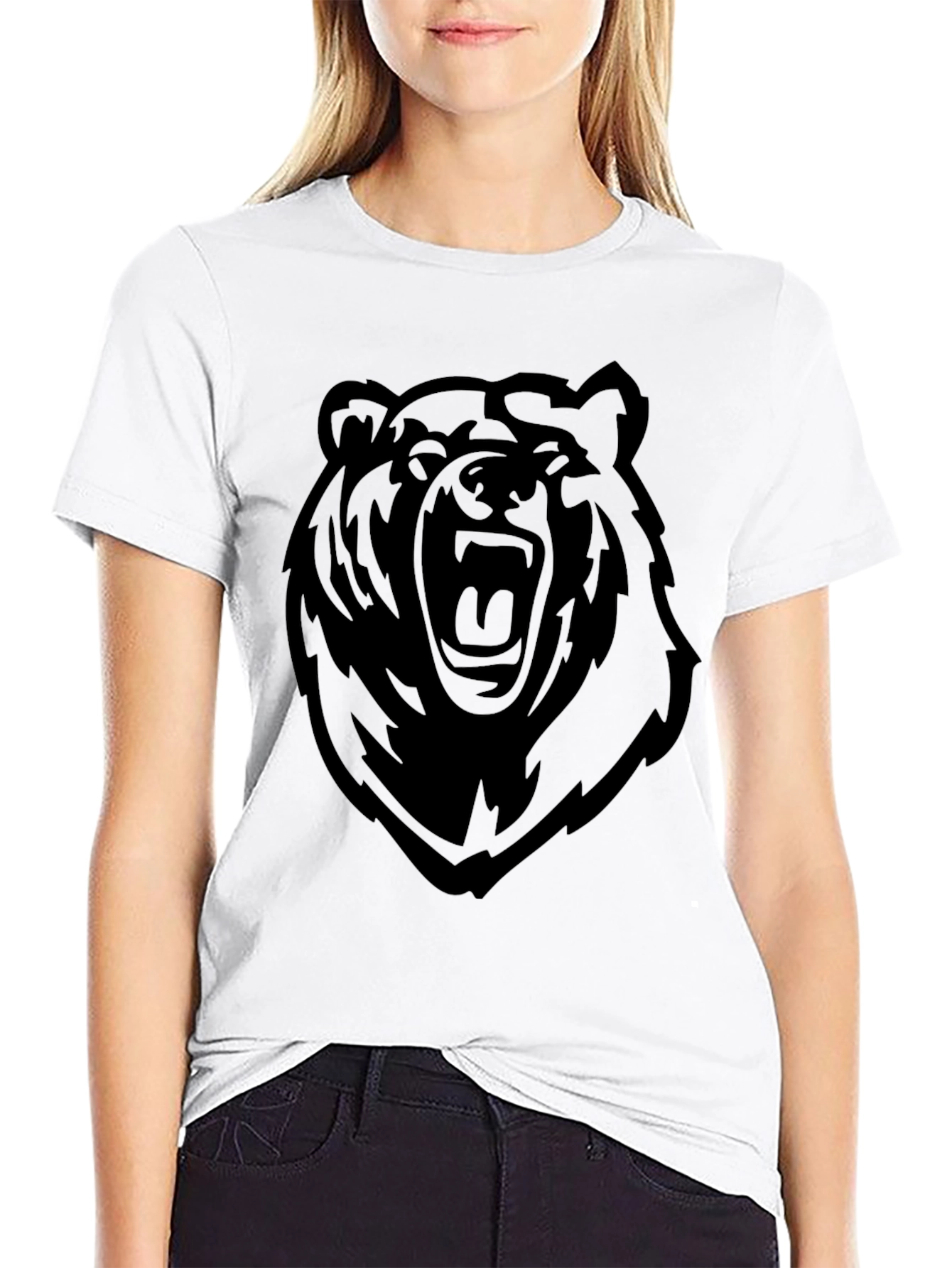 Black Black Bear Graphic Tee - Men's Casual Shirt view 9
