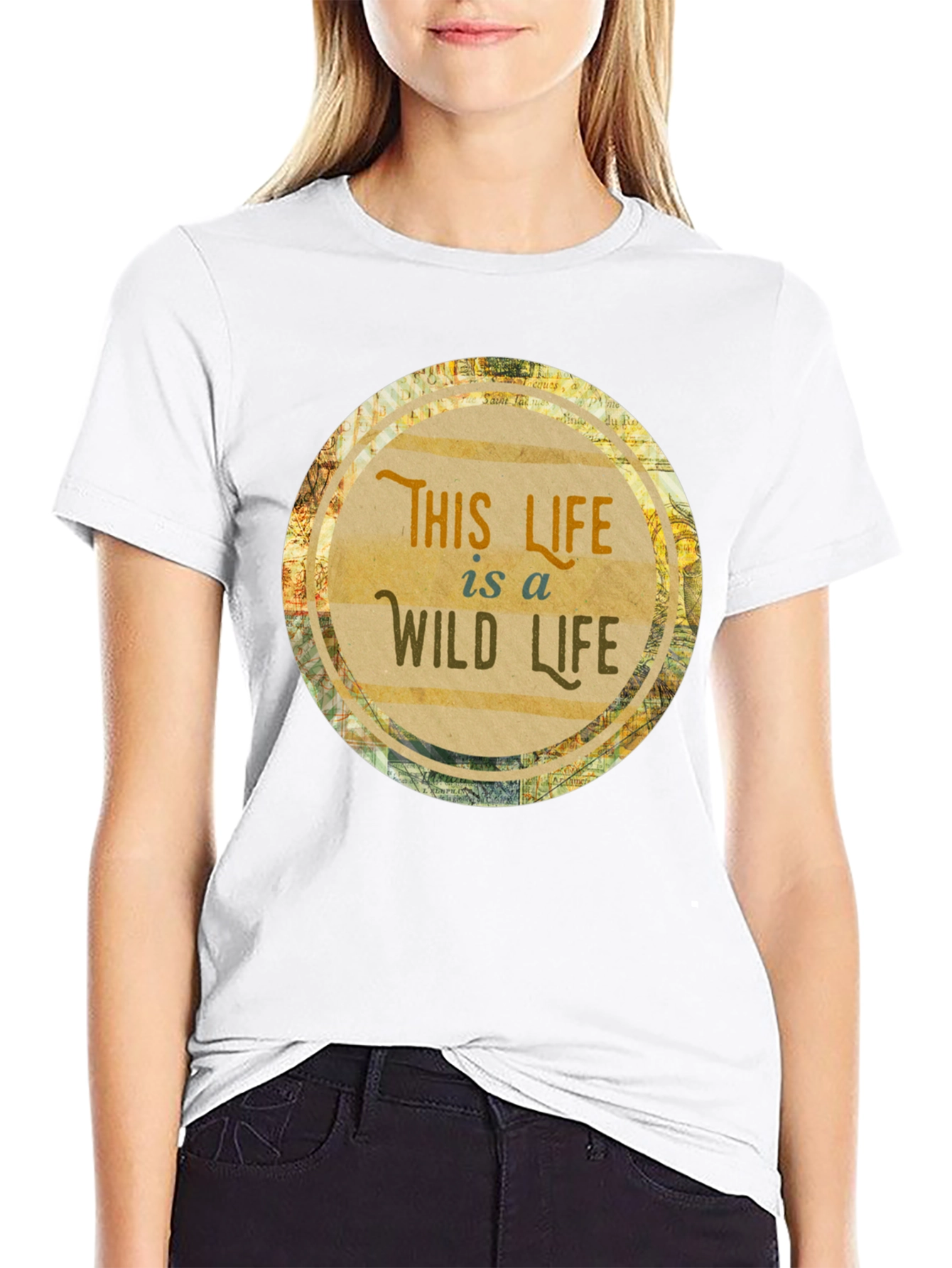 Black This Life Is A Wild Life T-Shirt view 9