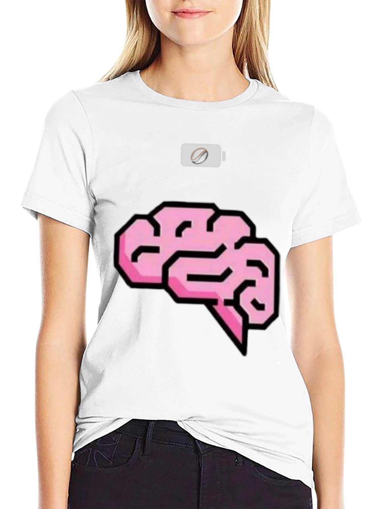 Black Brain Power Mode T-Shirt view 9