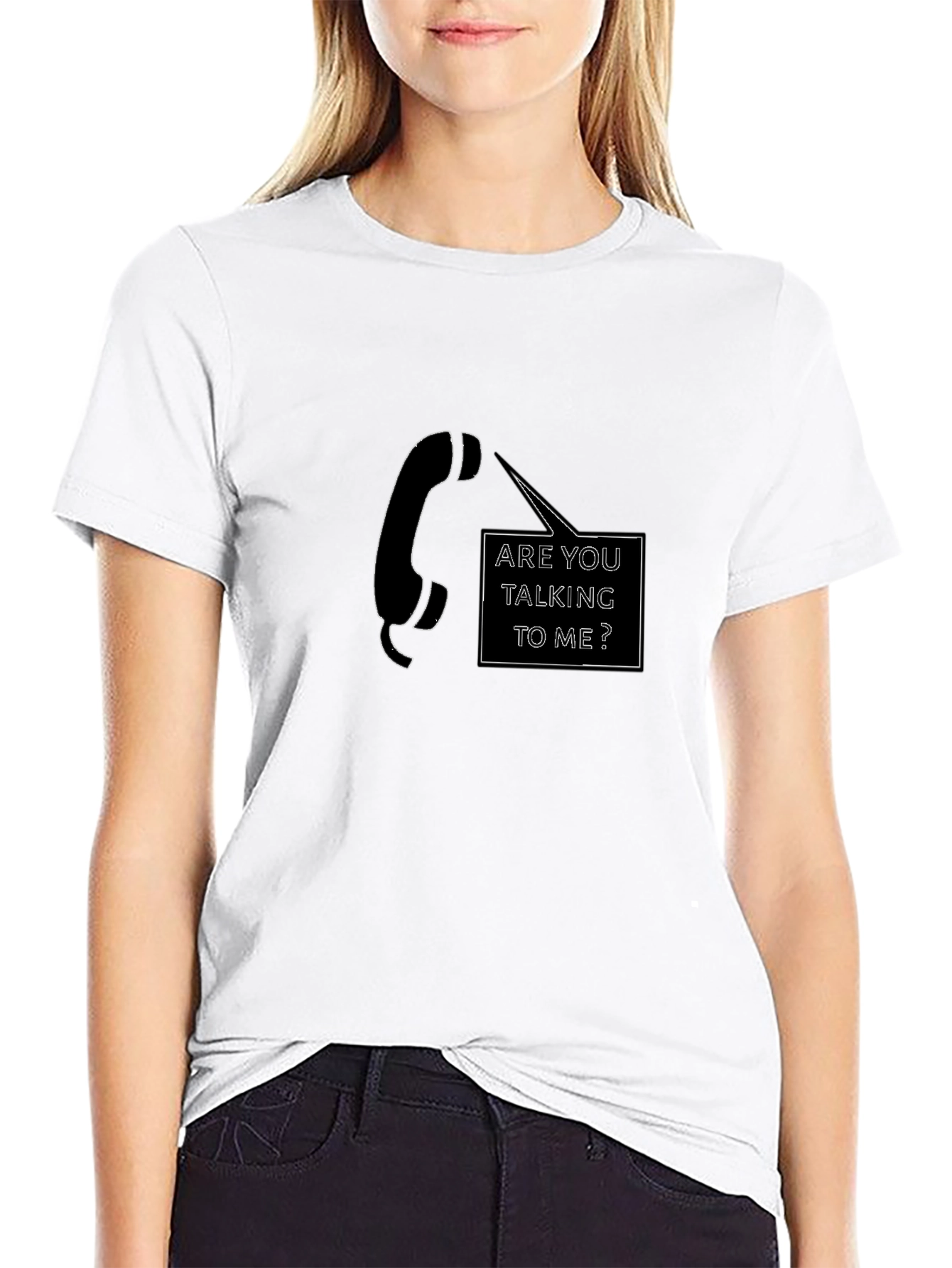 Black Are You Talking To Me? Graphic Tee view 9