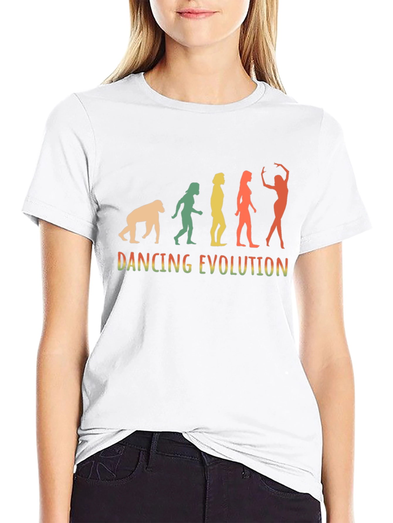 Black Dancing Evolution Graphic Tee - Unisex view 9