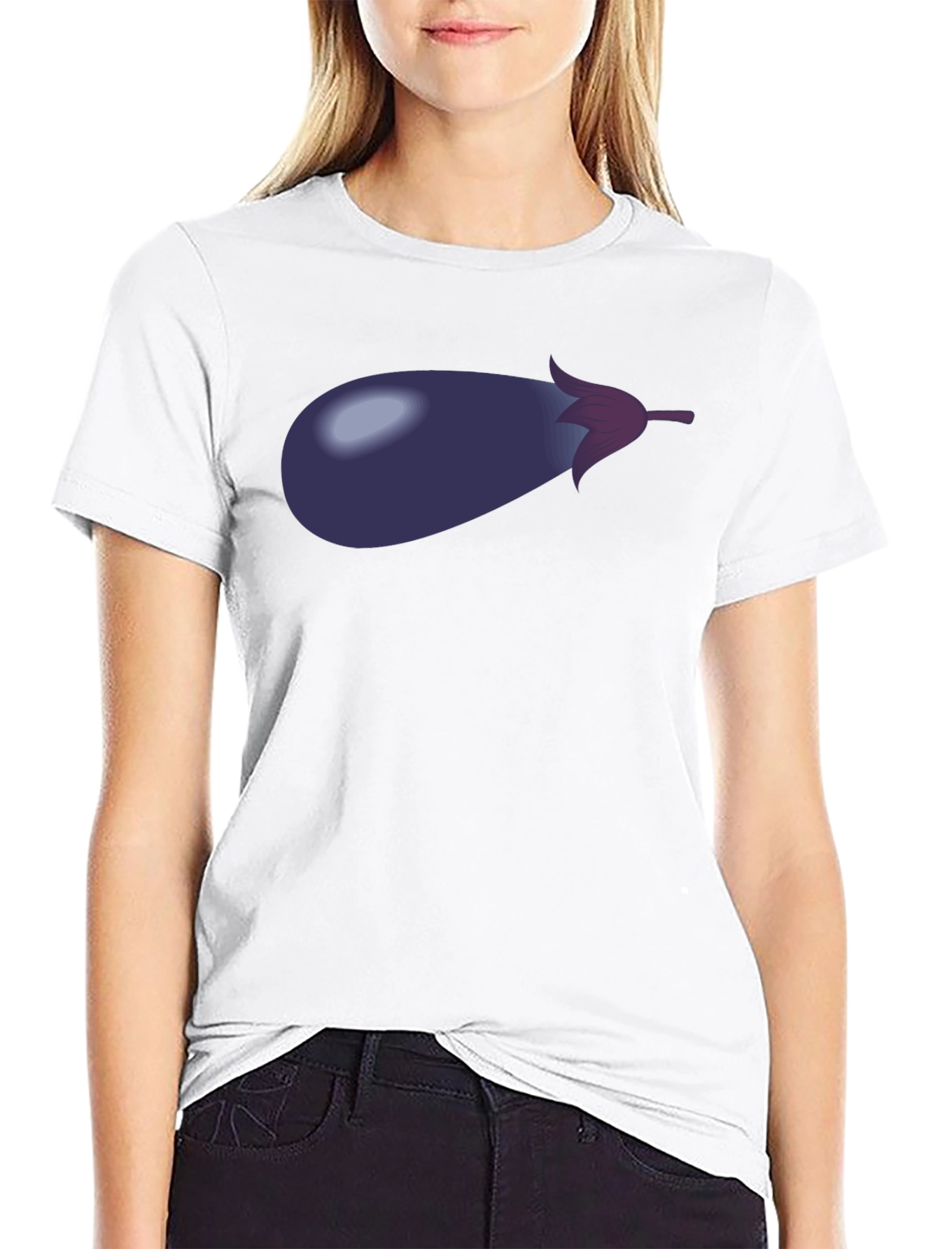 Eggplant Graphic T-Shirt - Casual Style - 9