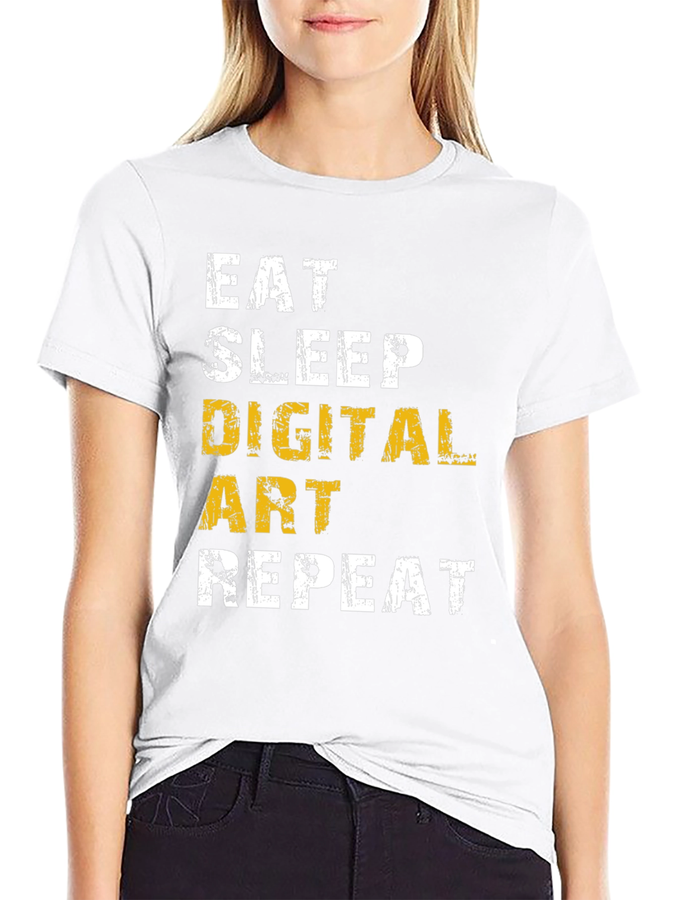 Eat Sleep Digital Art Repeat T-Shirt - 9