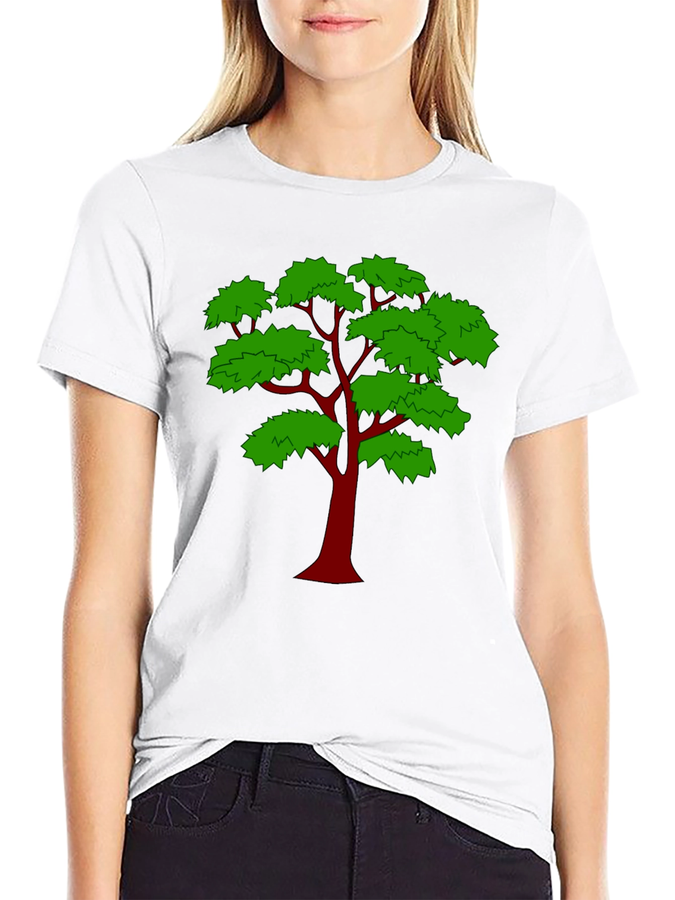 Black Arboreal Tee - Bold Tree Graphic view 9