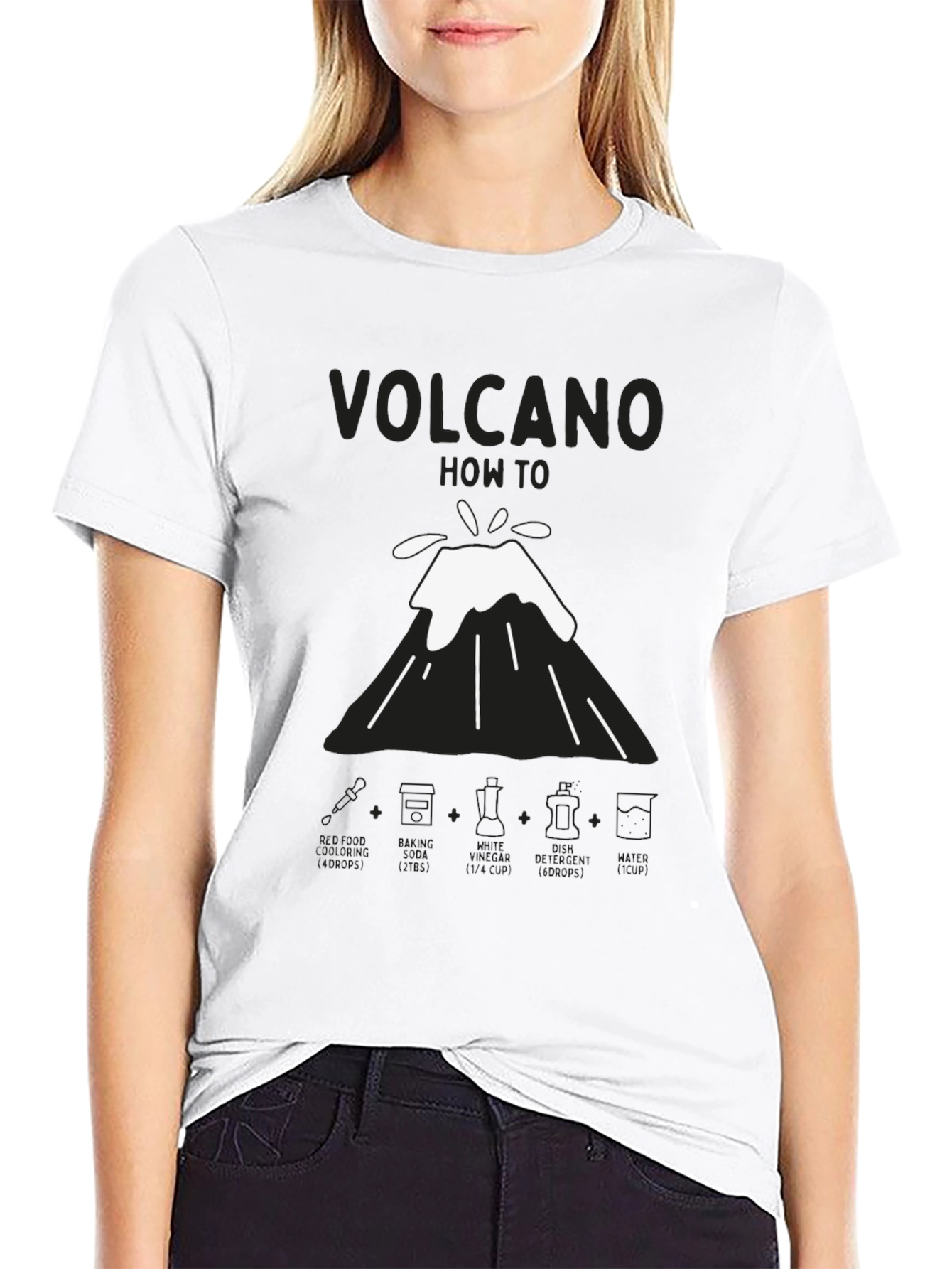 Black Volcano How-To Men's Black T-Shirt view 9