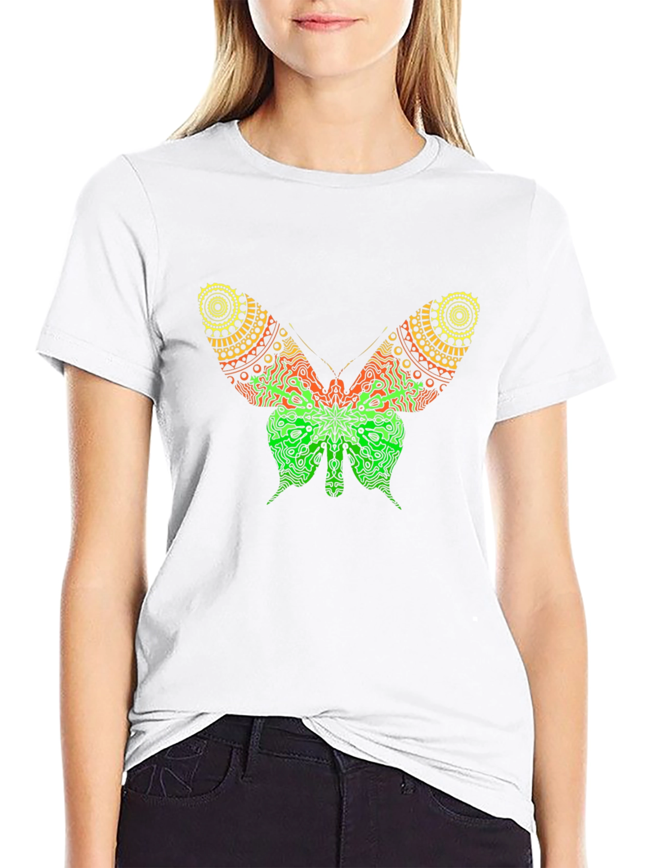 Black Butterfly Graphic T-Shirt - Bold Statement Tee view 9