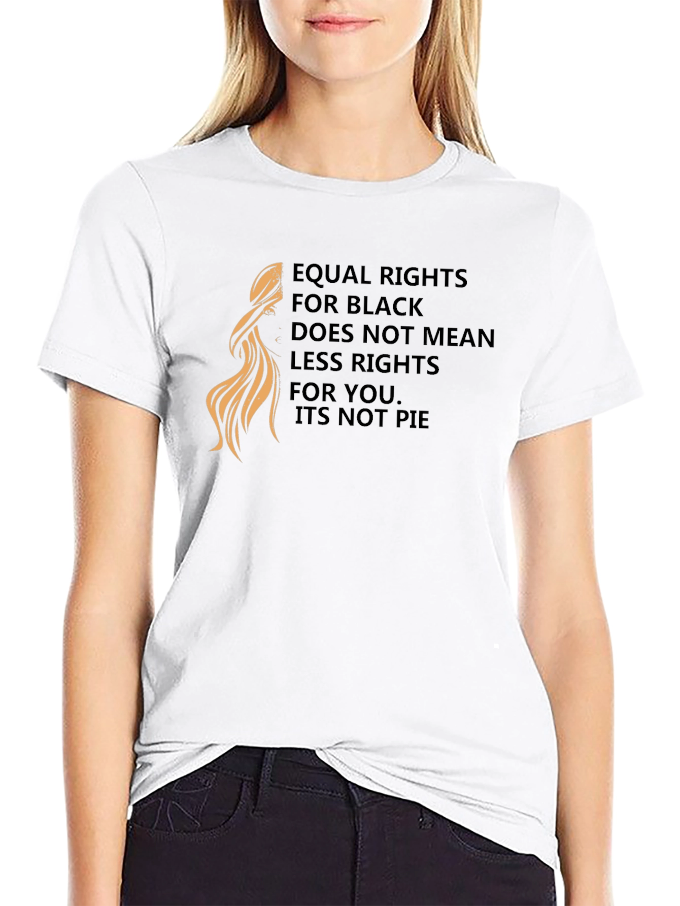 Black Equal Rights Black T-Shirt: Powerful Statement Tee view 9