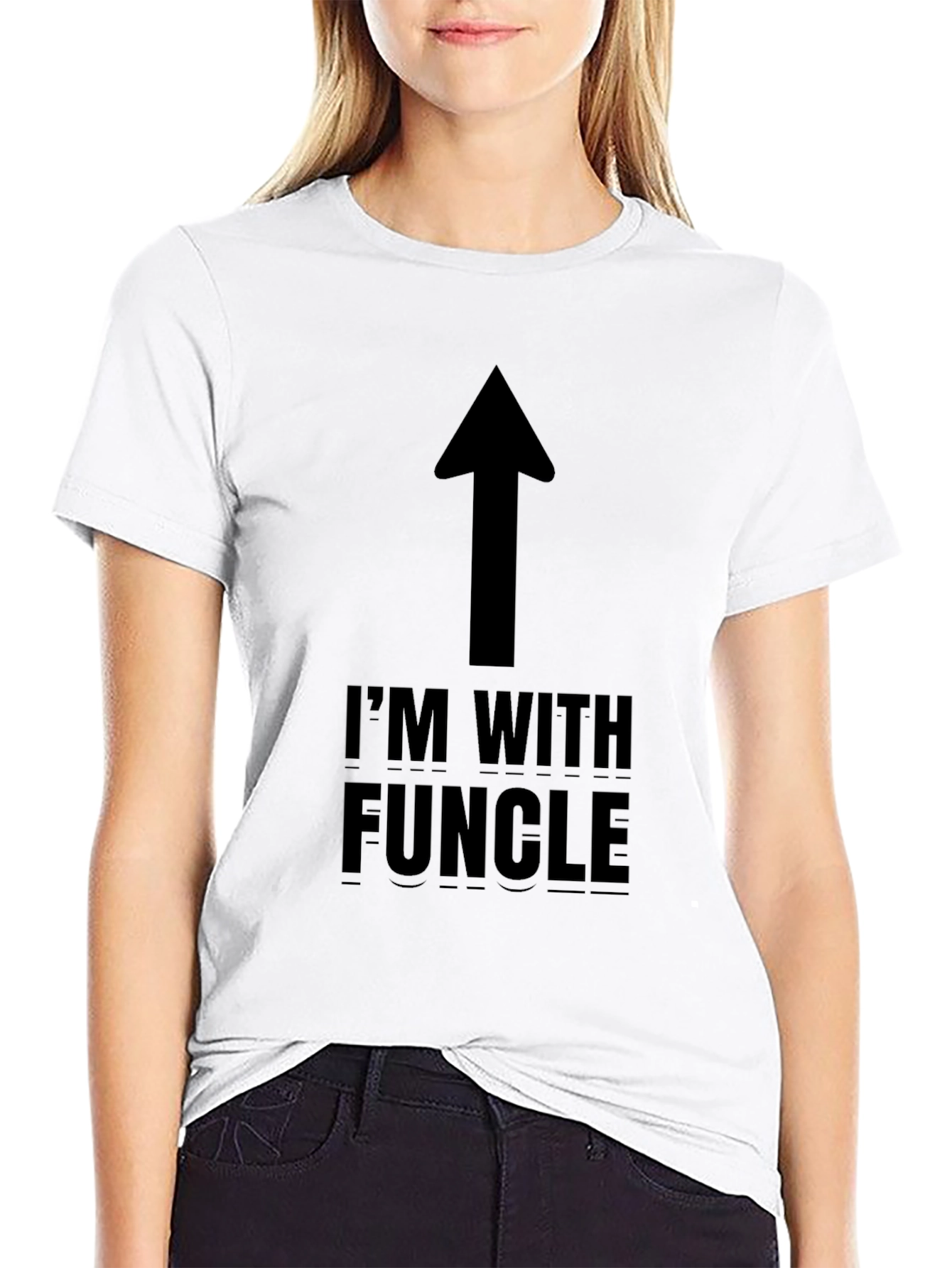 Black I'm With Funcle T-Shirt - Funny Uncle Gift view 9