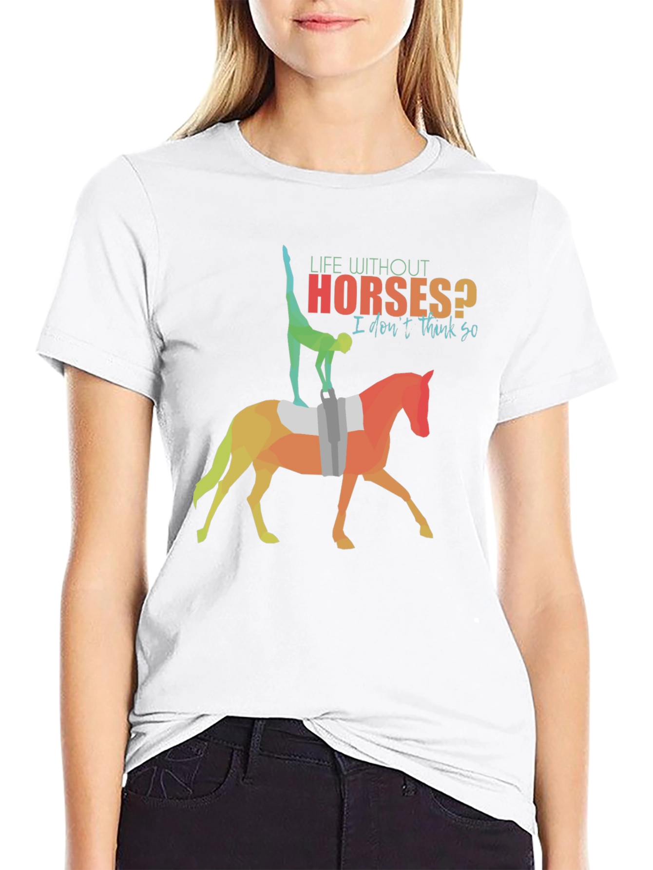 Black Life Without Horses? Graphic Tee view 9