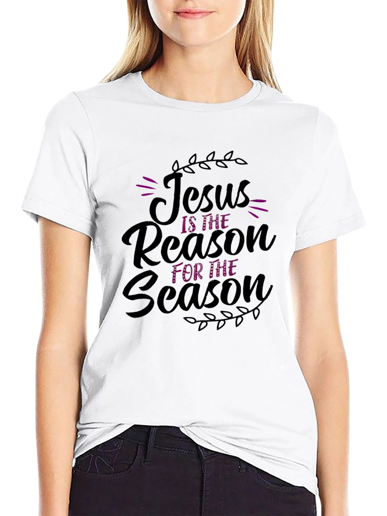 Black Jesus is the Reason T-Shirt - Black Christian Tee view 9